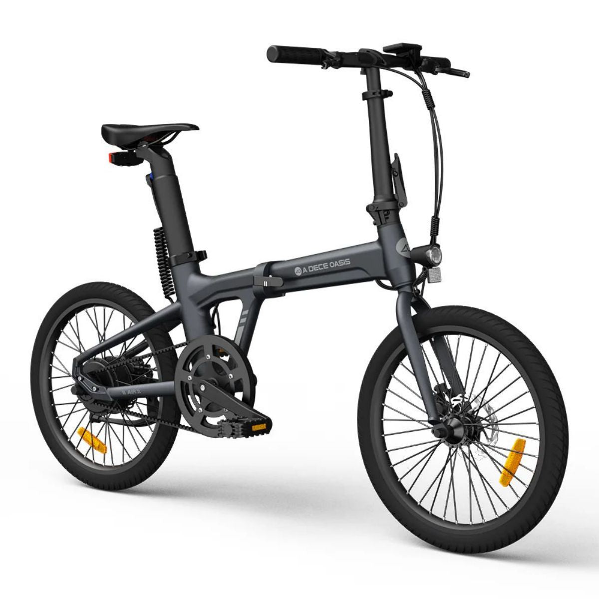 Vélo électrique pliant ADO Air 20 - Moteur 250W Batterie 36V9.6Ah Assisté Autonomie 100KM Freins à Disque Hydrauliques - Gris