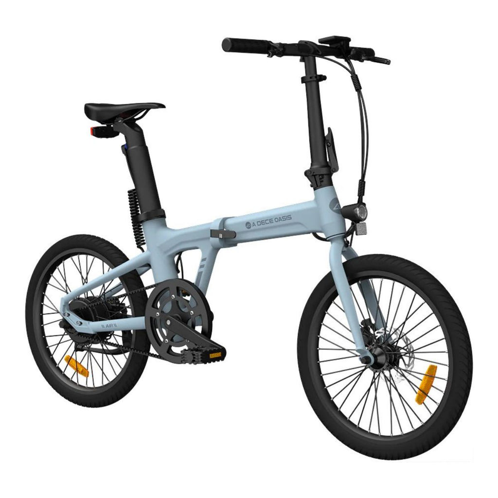 Vélo électrique pliant ADO Air 20 - Moteur 250W Batterie 36V9.6Ah Assisté Autonomie 100KM Freins à Disque Hydrauliques - Bleu
