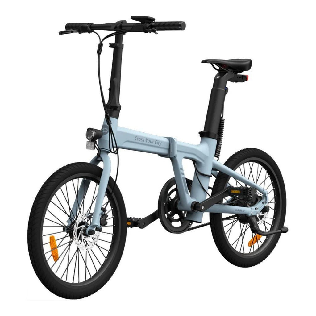Vélo électrique pliant ADO Air 20 - Moteur 250W Batterie 36V9.6Ah Assisté Autonomie 100KM Freins à Disque Hydrauliques - Bleu