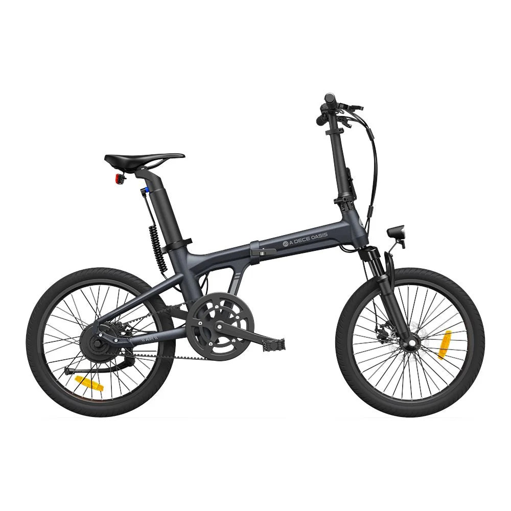 Vélo électrique pliant ADO Air 20S - Moteur 250W Batterie 36V9.6Ah Assisté Autonomie 100KM Freins à Disque Hydrauliques - Gris