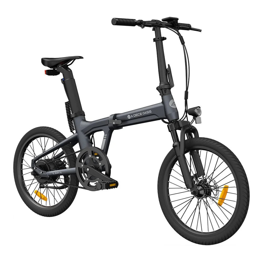 Vélo électrique pliant ADO Air 20S - Moteur 250W Batterie 36V9.6Ah Assisté Autonomie 100KM Freins à Disque Hydrauliques - Gris