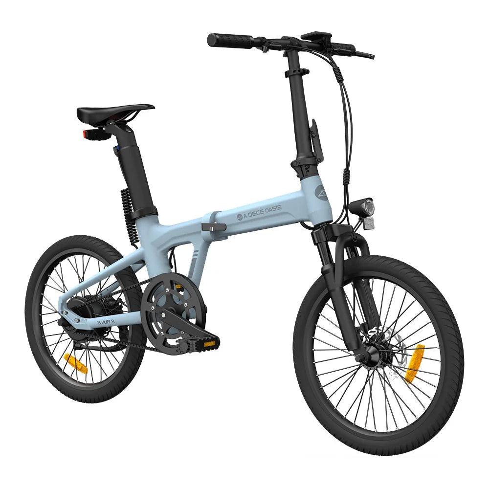 Vélo électrique pliant ADO Air 20S - Moteur 250W Batterie 36V9.6Ah Assisté Autonomie 100KM Freins à Disque Hydrauliques - Bleu