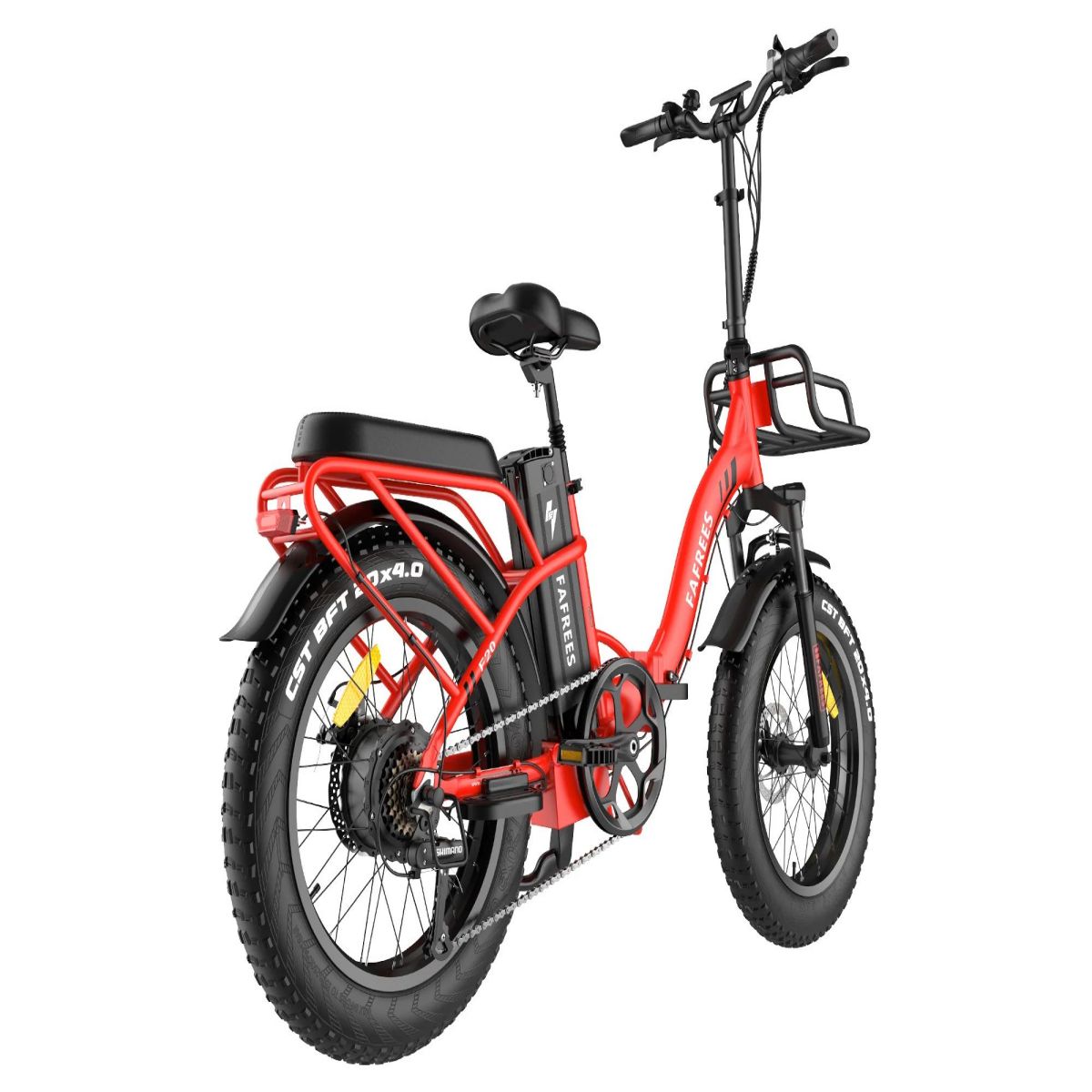 Vélo Électrique FAFREES F20 Max - 500W Batterie 864WH Autonomie 75KM Freins à Disque | Rouge