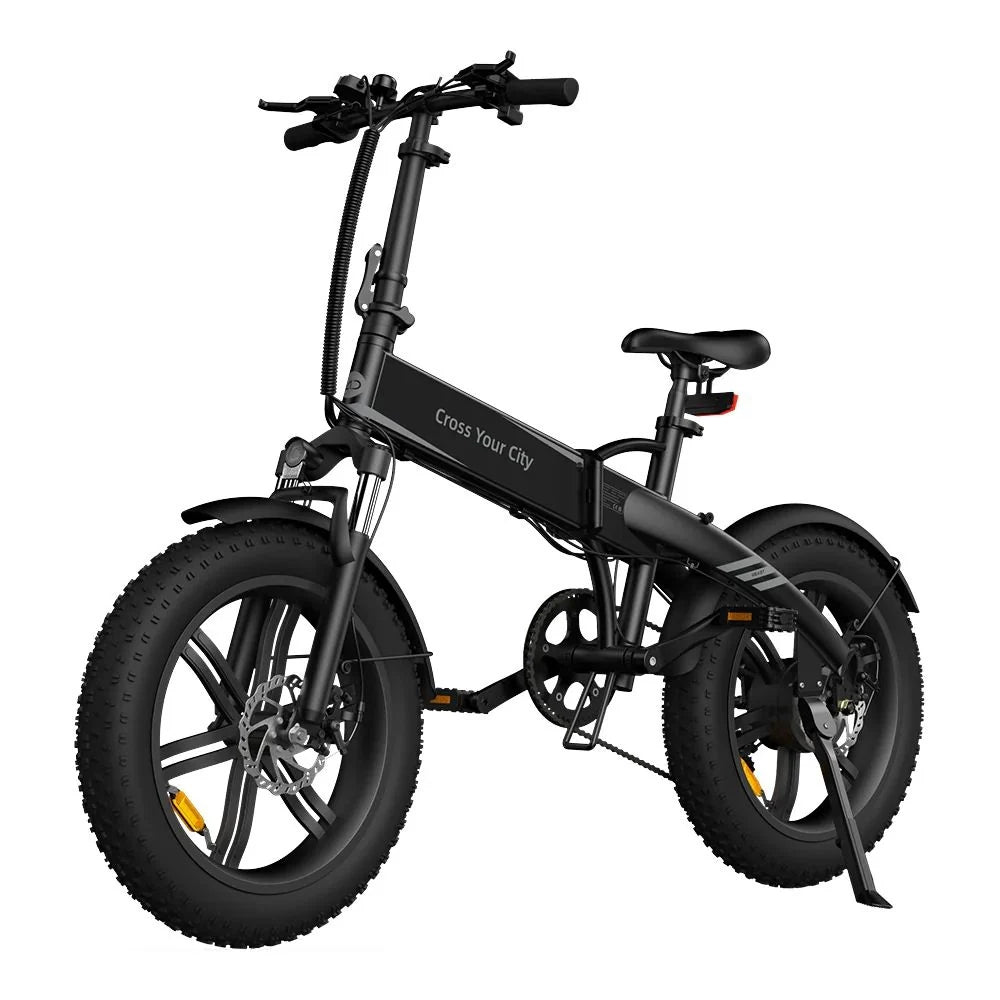 Vélo électrique pliant ADO Beast 20F - Moteur 250W Batterie 36V14.5Ah Assisté Autonomie 120KM Freins à Disque Hydrauliques - Noir