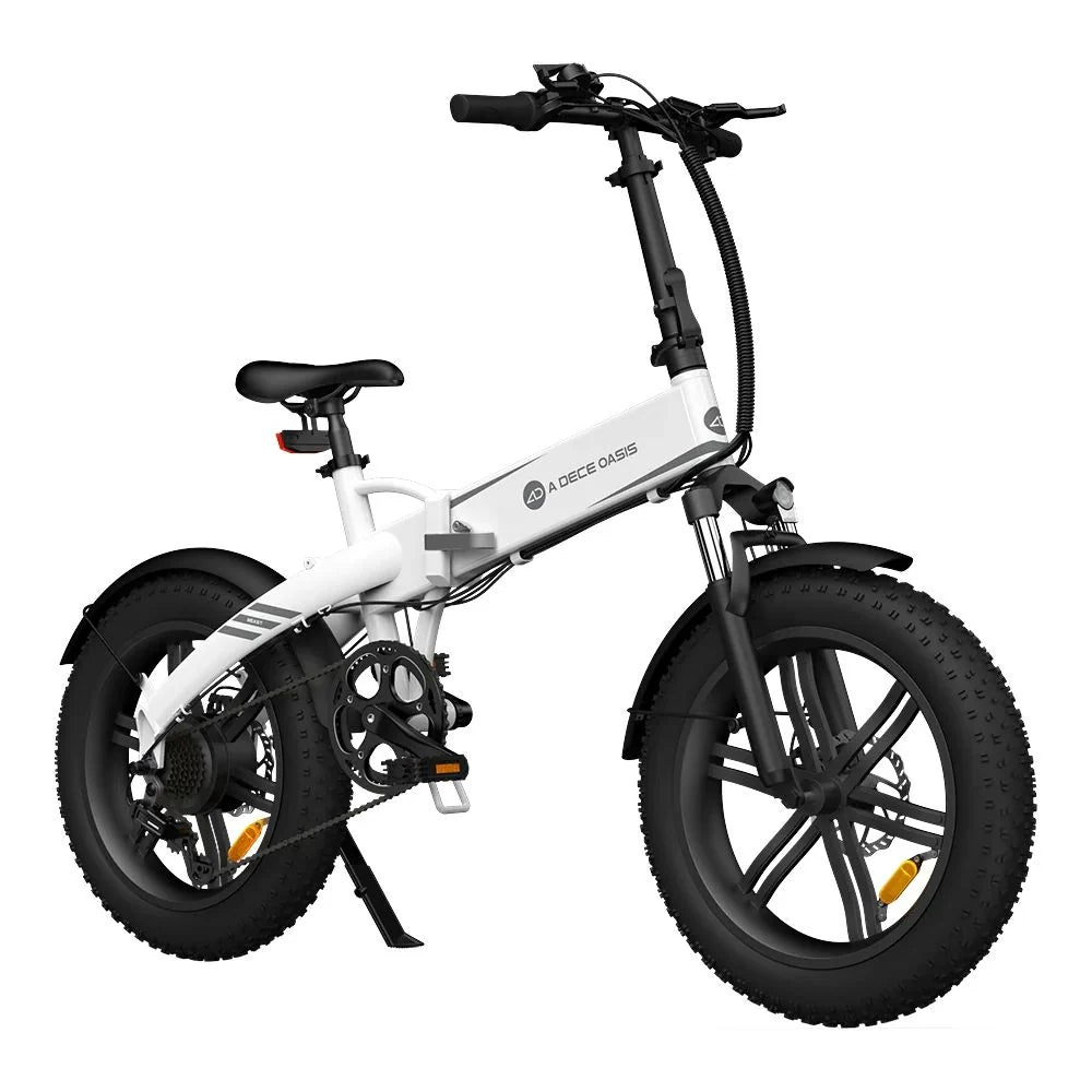 Vélo électrique pliant ADO Beast 20F - Moteur 250W Batterie 36V14.5Ah Assisté Autonomie 120KM Freins à Disque Hydrauliques - Blanc