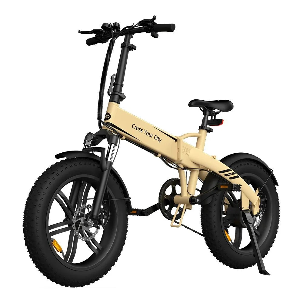Vélo électrique pliant ADO Beast 20F - Moteur 250W Batterie 36V14.5Ah Assisté Autonomie 120KM Freins à Disque Hydrauliques - Kaki