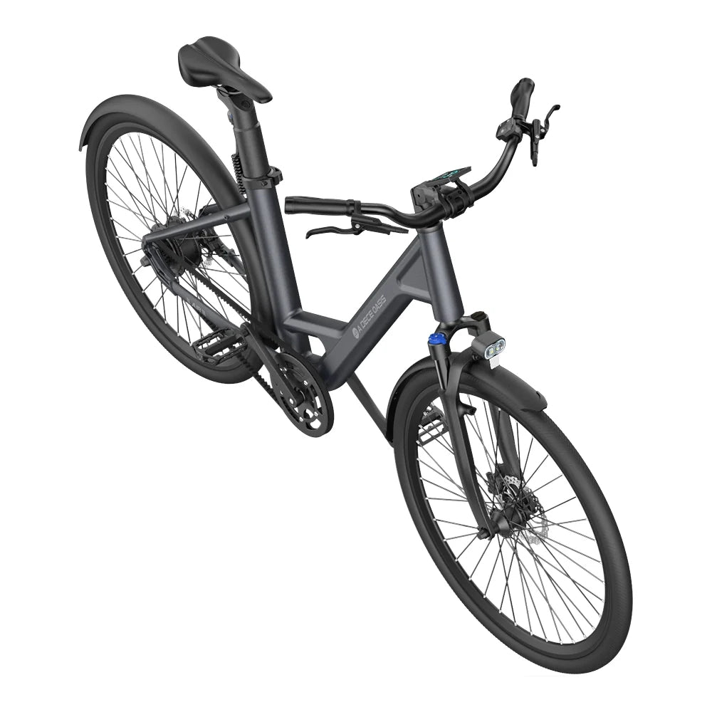 Vélo électrique ADO Air 28 - Moteur 250W Batterie 36V13.5Ah Assisté Autonomie 100KM Freins à Disque Hydrauliques - Gris