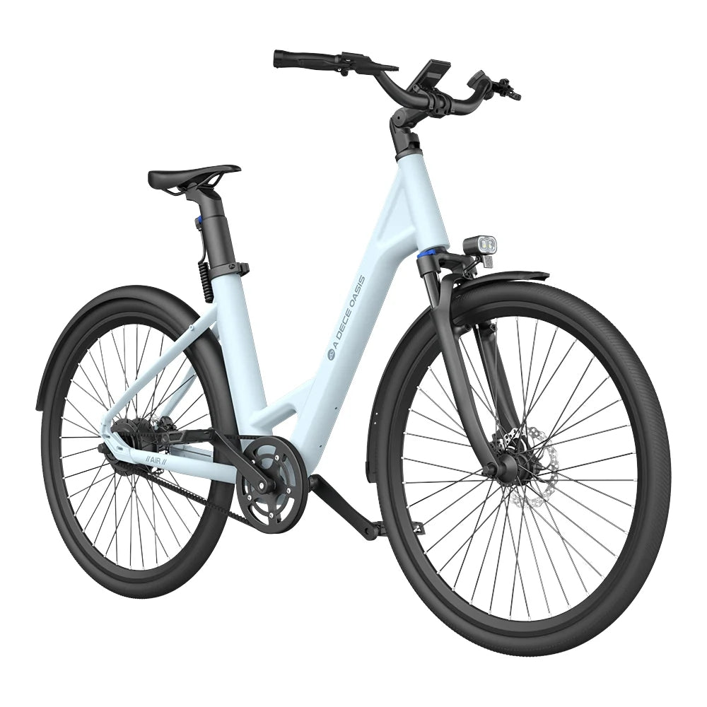 Vélo électrique ADO Air 28 - Moteur 250W Batterie 36V13.5Ah Assisté Autonomie 100KM Freins à Disque Hydrauliques - Bleu