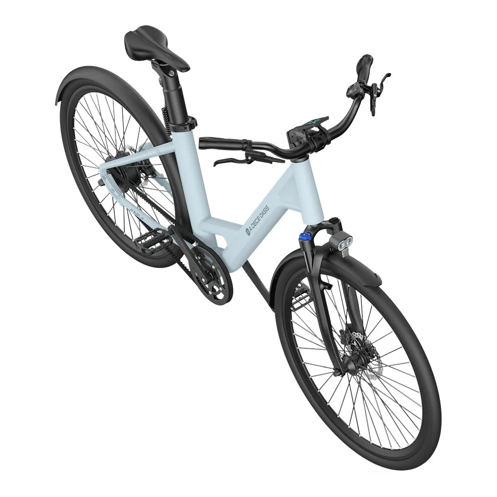 Vélo électrique ADO Air 28 - Moteur 250W Batterie 36V13.5Ah Assisté Autonomie 100KM Freins à Disque Hydrauliques - Bleu