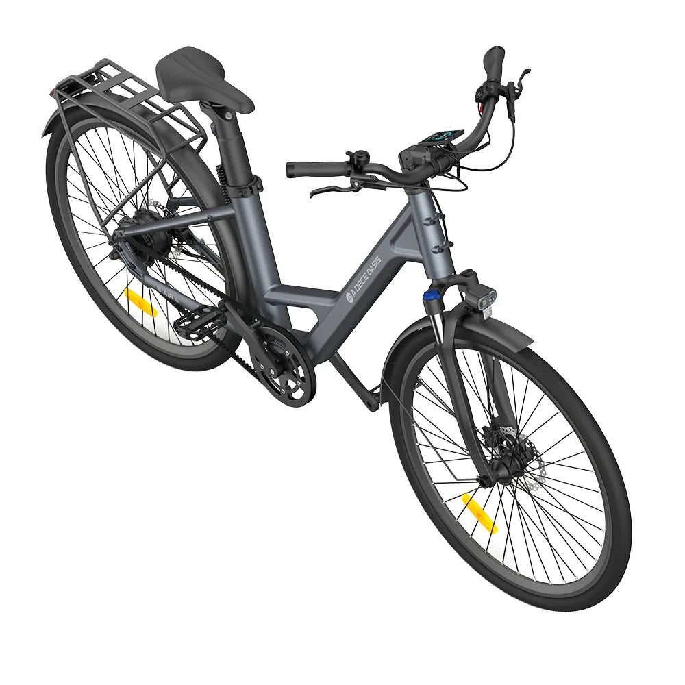 Vélo électrique ADO Air 28 Pro - Moteur 250W Batterie 36V9.6Ah Assisté Autonomie 100KM Freins à Disque Hydrauliques - Gris