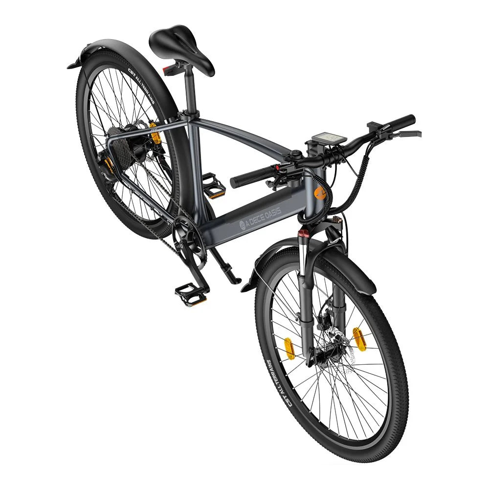 Vélo électrique ADO DECE 300C - Moteur 250W Batterie 36V10.4Ah Assisté Autonomie 90KM Freins à Disque Hydrauliques - Gris