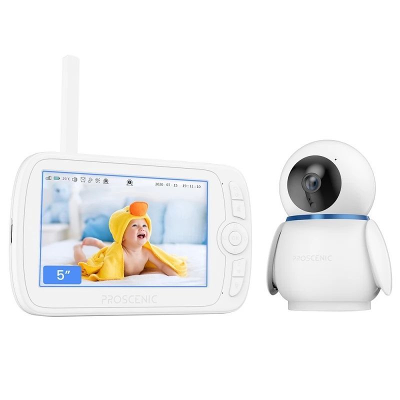 Caméra sans fil Proscenic 300 - Résolution vidéo 1080P Vision nocturne automatique| Blanc