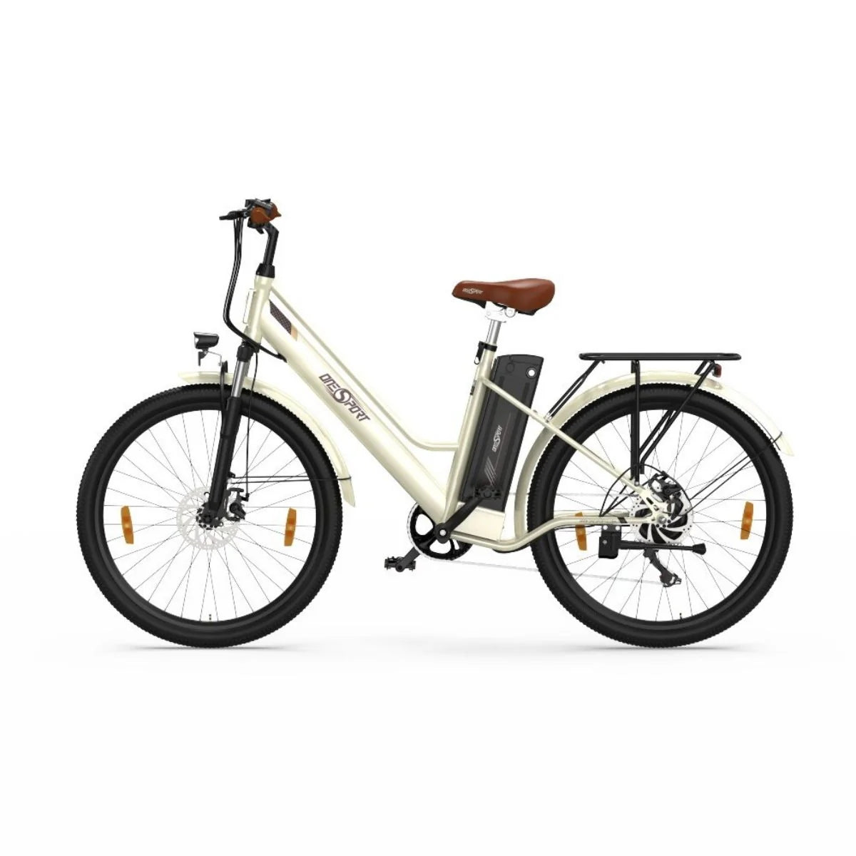 ONESPORT OT18-3 Vélo Électrique - 26" Roues 250W Moteur 36V14.4Ah Batterie 40KM Autonomie Frein à Disque - Blanc