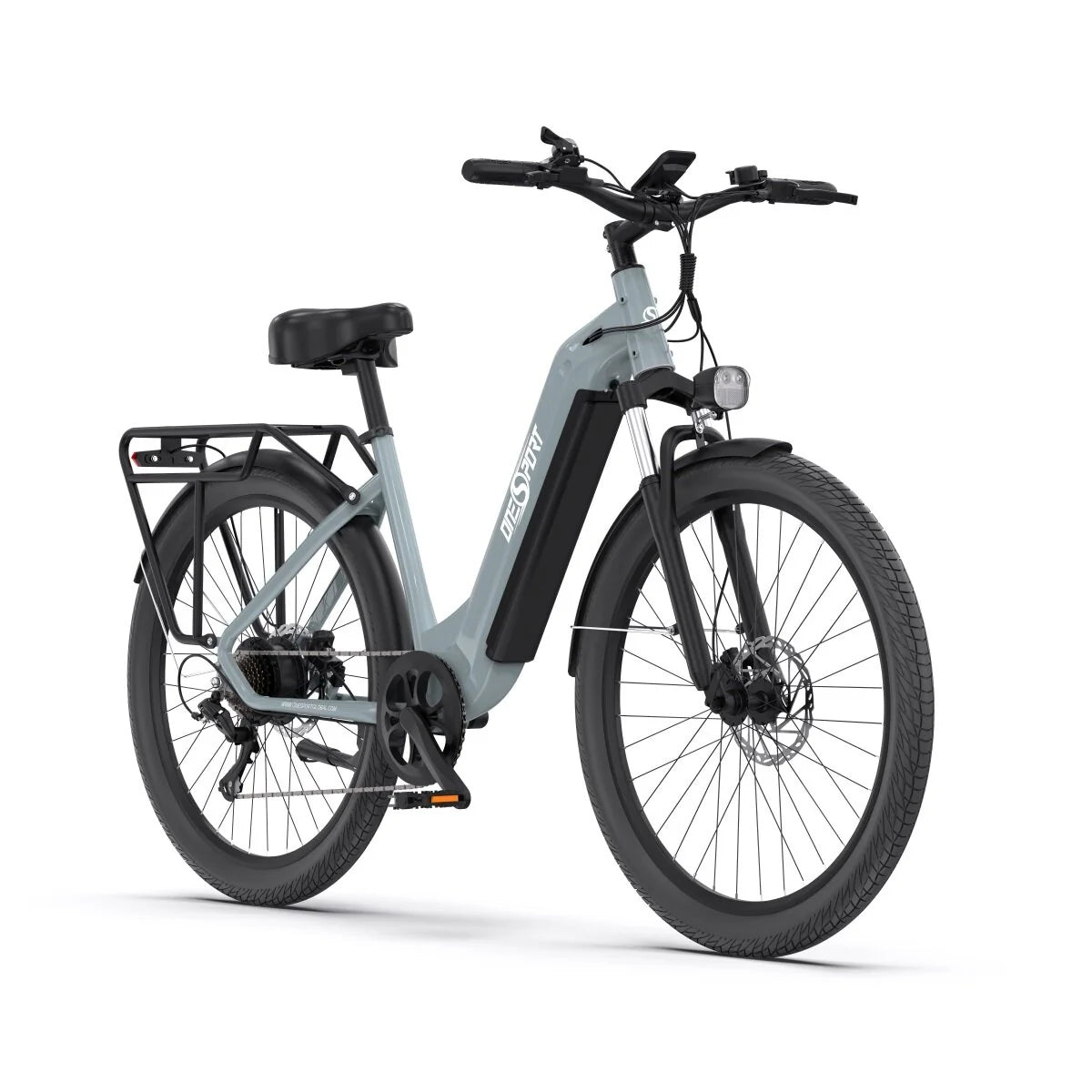 ONESPORT OT05 Vélo Électrique - 27.5" Roues 250W Moteur 36V18.2Ah Batterie 60KM Autonomie Frein à Disque - Gris