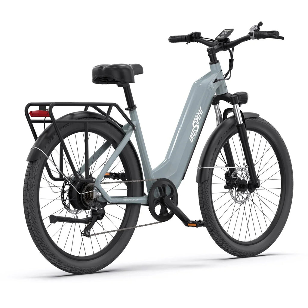 ONESPORT OT05 Vélo Électrique - 27.5" Roues 250W Moteur 36V18.2Ah Batterie 60KM Autonomie Frein à Disque - Gris
