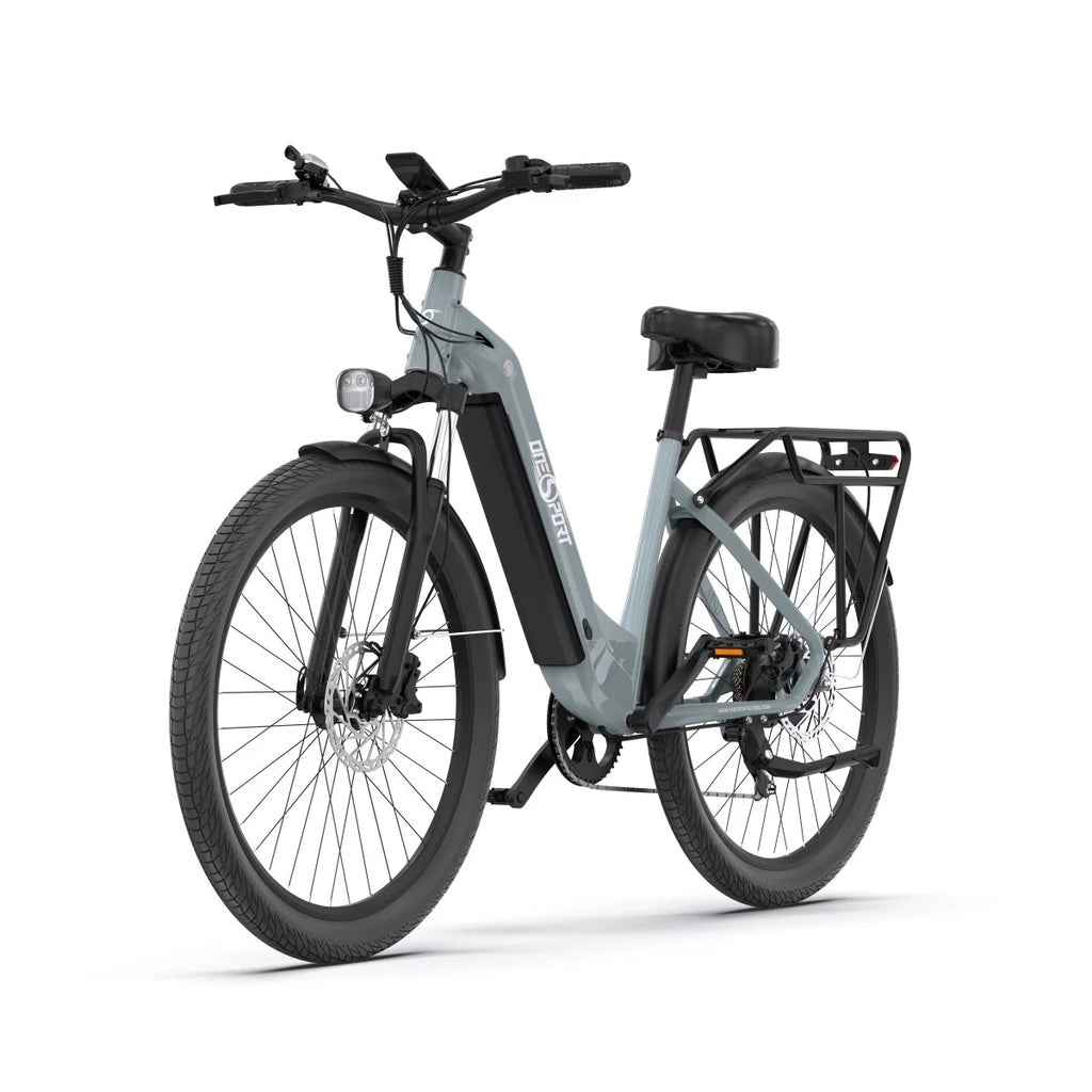 ONESPORT OT05 Vélo Électrique - 27.5" Roues 250W Moteur 36V18.2Ah Batterie 60KM Autonomie Frein à Disque - Gris