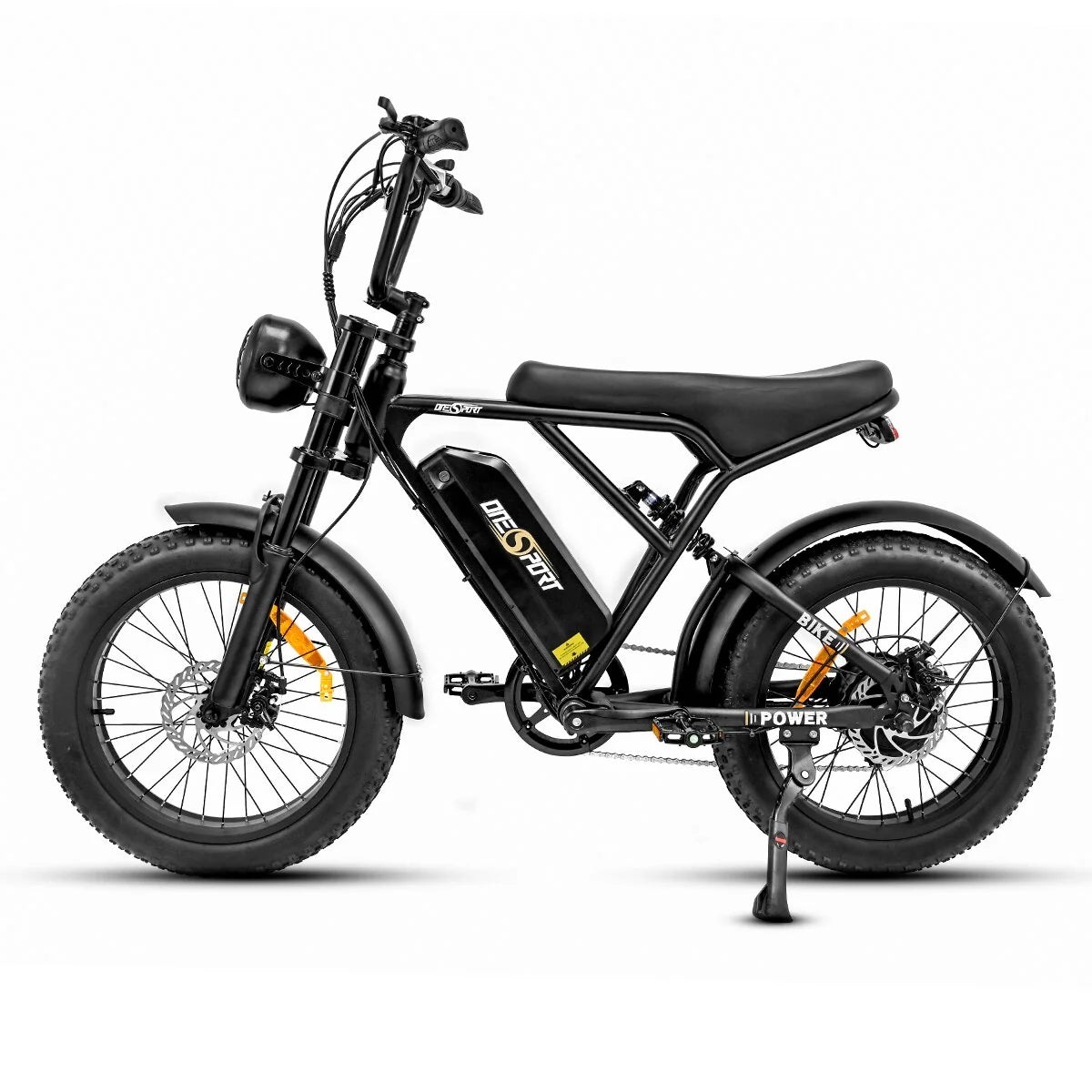 ONESPORT ONES3 Vélo Électrique - 20" Roues 500W Moteur 48V17Ah Batterie 50KM Autonomie Frein à Disque - Noir