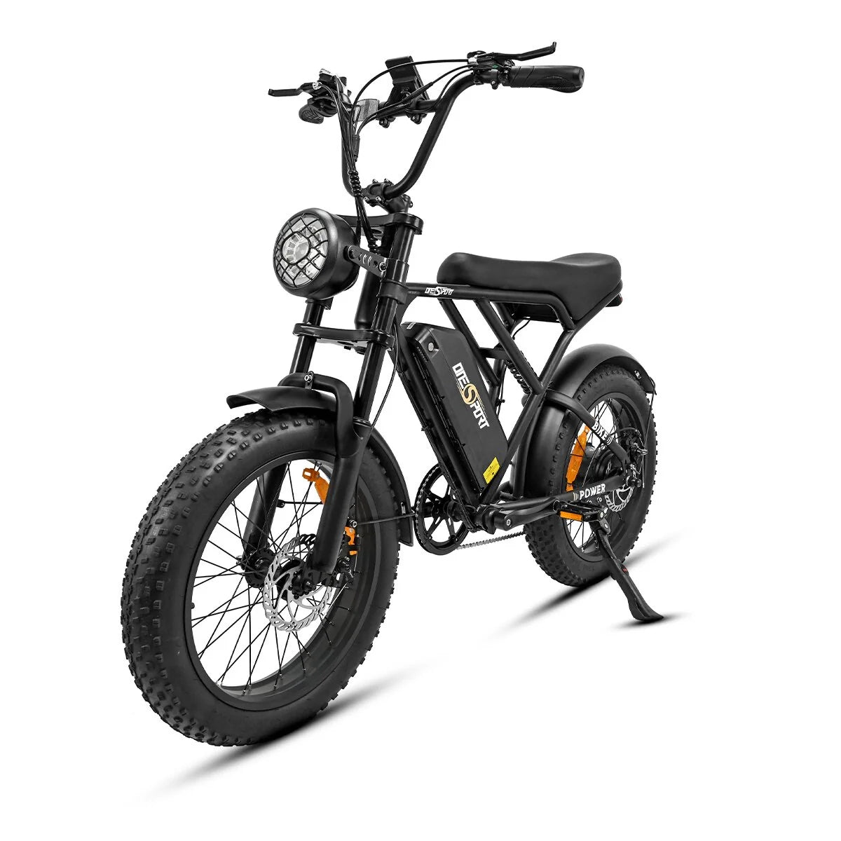 ONESPORT ONES3 Vélo Électrique - 20" Roues 500W Moteur 48V17Ah Batterie 50KM Autonomie Frein à Disque - Noir