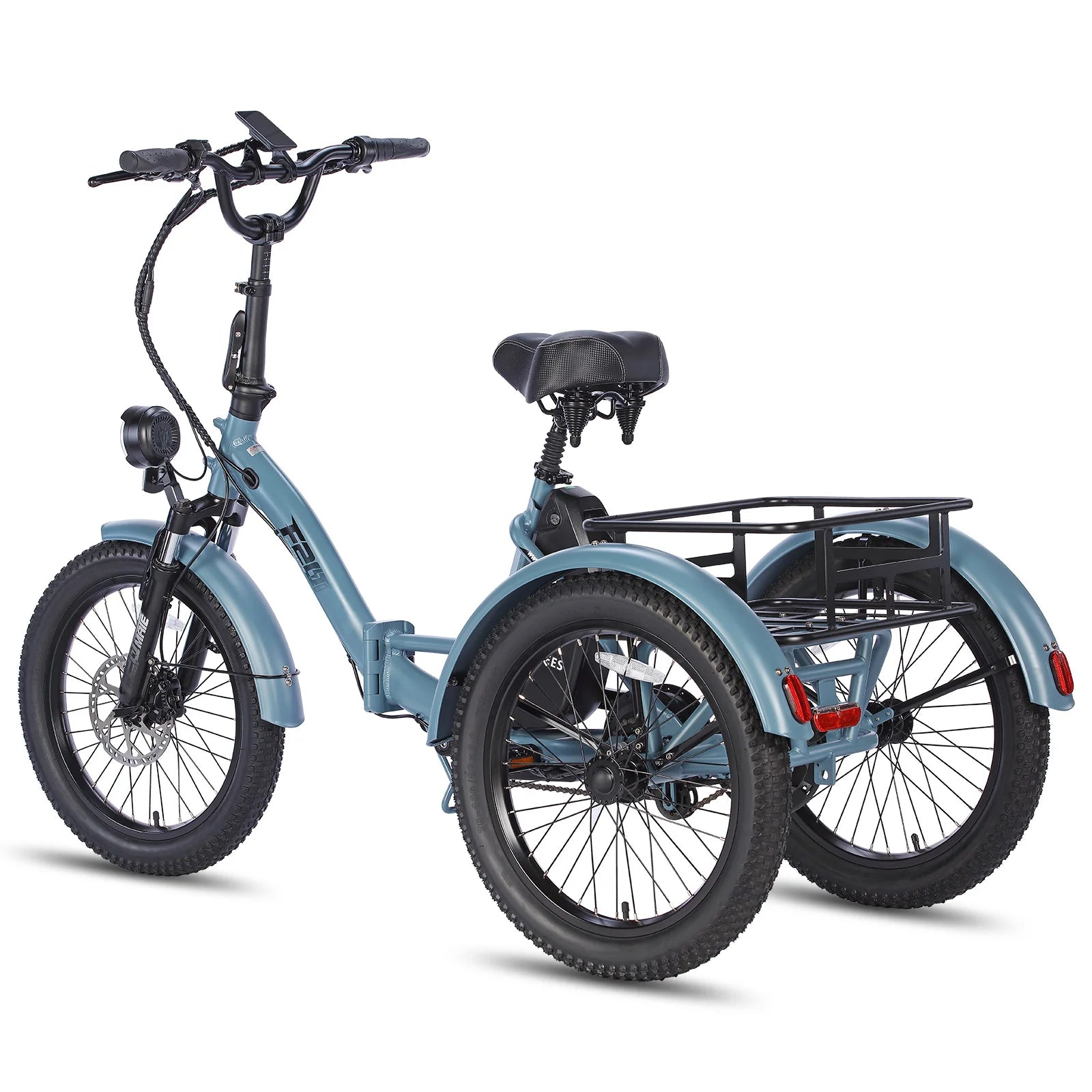 FAFREES F20 Mate Vélo Électrique - Moteur 500W Batterie 48V18.2AH Assisted Autonomie 110KM Freins Hydrauliques - Gris Bleu