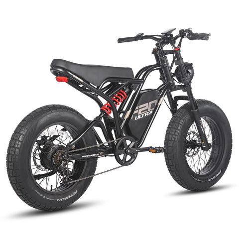 Vélo électrique FAFREES F20 Ultra - Moteur 750W Batterie 48V25AH Assisted Autonomie 140KM Frein à Disque Mécanique - Noir Rouge