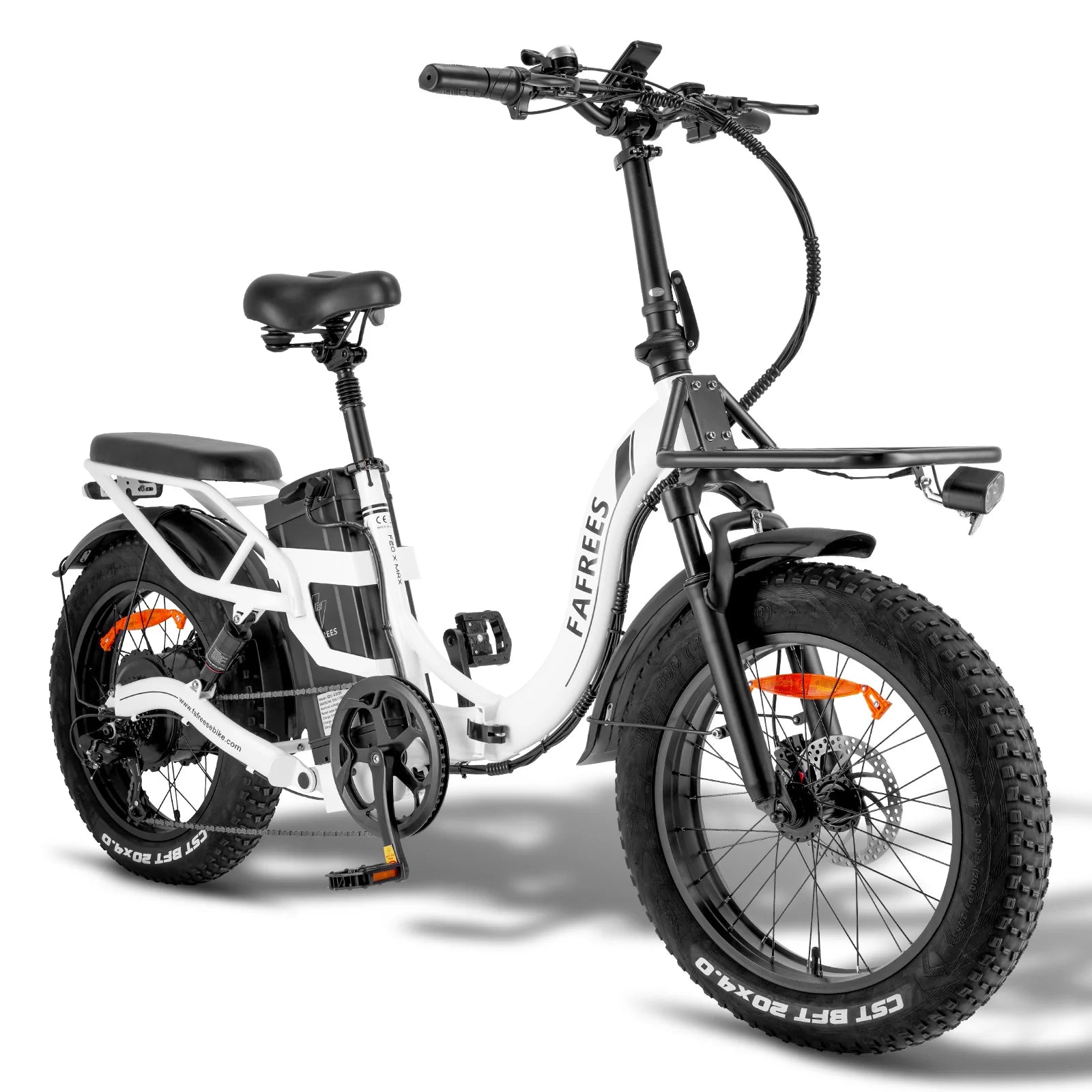 Vélo électrique FAFREES F20 X-MAX - Moteur 750W Batterie 48V30AH Assisted Autonomie 180KM Frein à Disque Hydraulique - Blanc