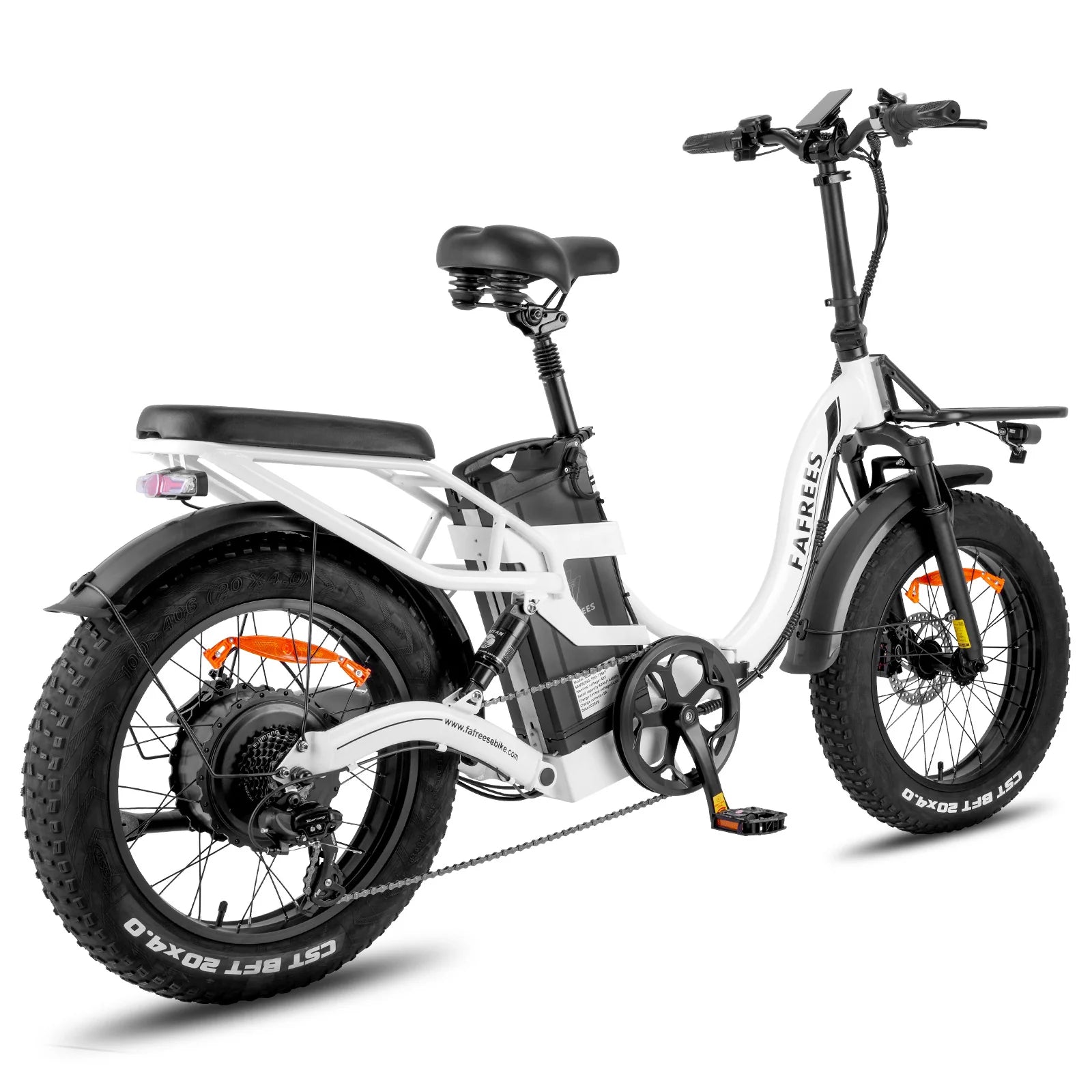 Vélo électrique FAFREES F20 X-MAX - Moteur 750W Batterie 48V30AH Assisted Autonomie 180KM Frein à Disque Hydraulique - Blanc