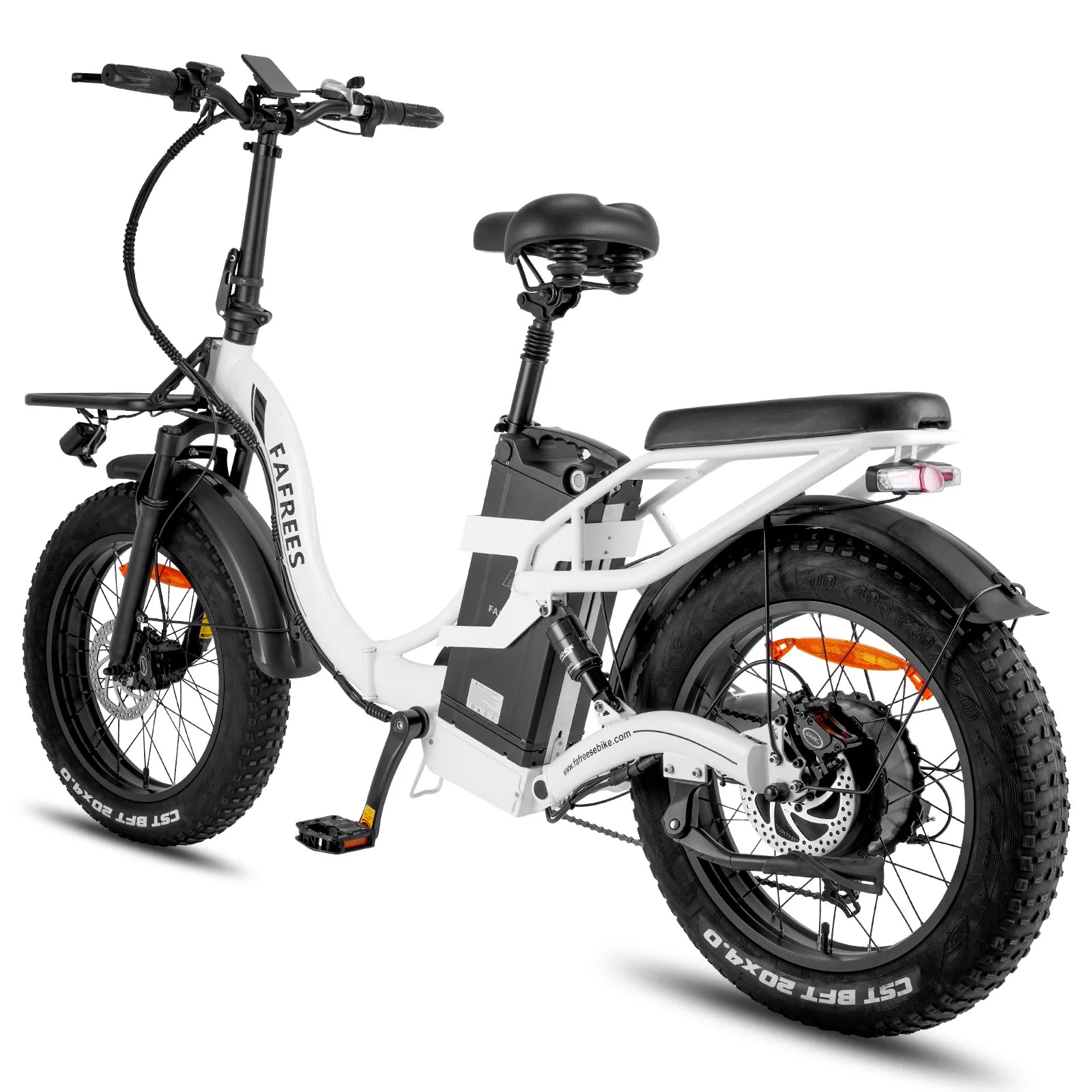 Vélo électrique FAFREES F20 X-MAX - Moteur 750W Batterie 48V30AH Assisted Autonomie 180KM Frein à Disque Hydraulique - Blanc