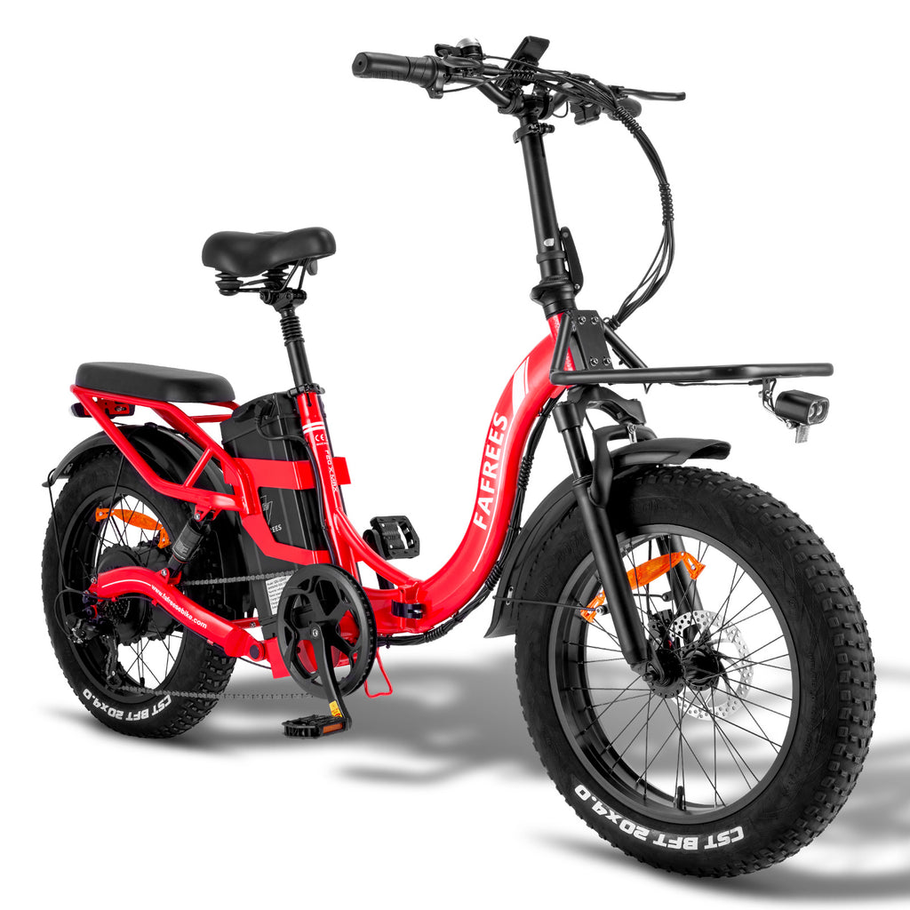 Vélo électrique FAFREES F20 X-MAX - Moteur 750W Batterie 48V30AH Assisted Autonomie 180KM Frein à Disque Hydraulique - Rouge