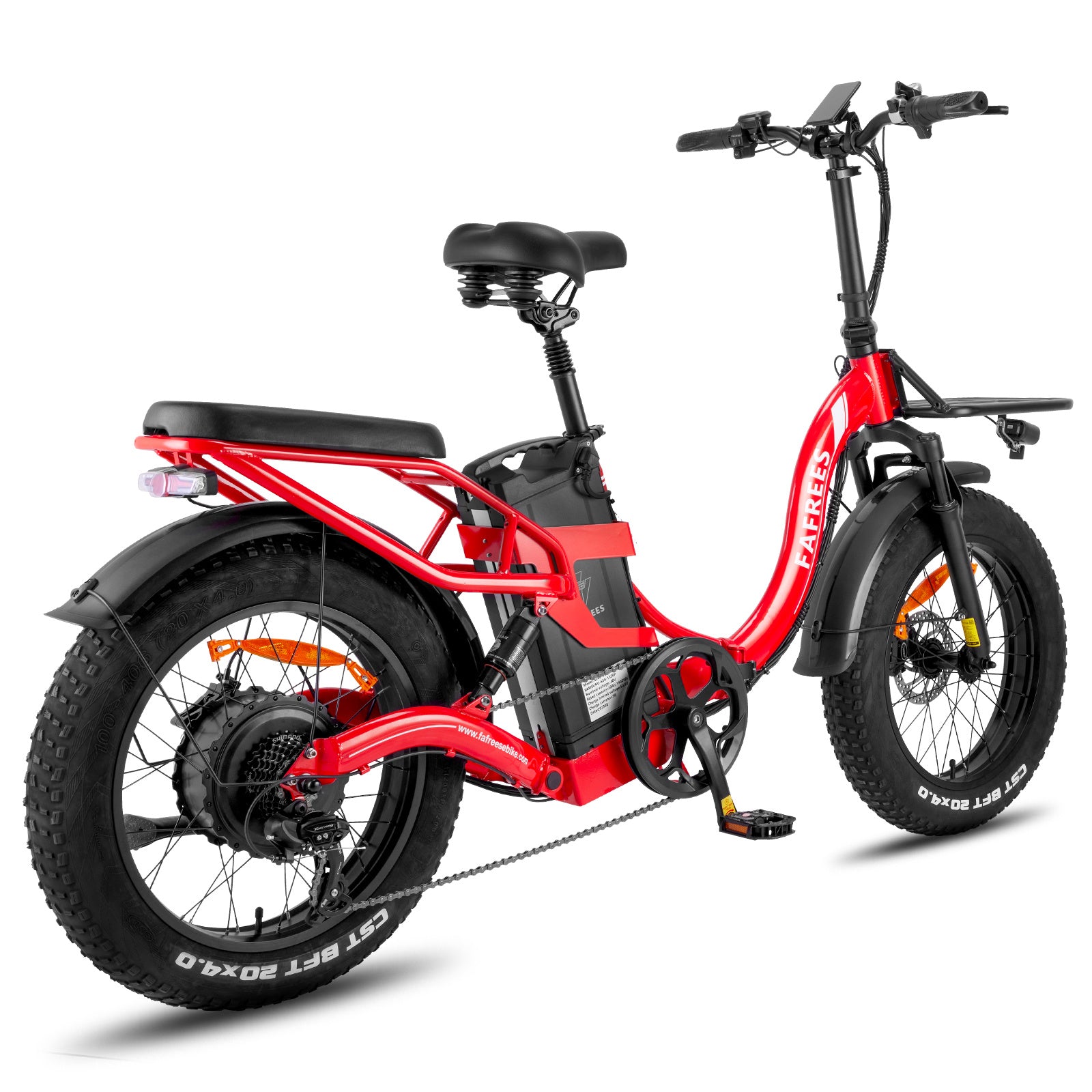 Vélo électrique FAFREES F20 X-MAX - Moteur 750W Batterie 48V30AH Assisted Autonomie 180KM Frein à Disque Hydraulique - Rouge