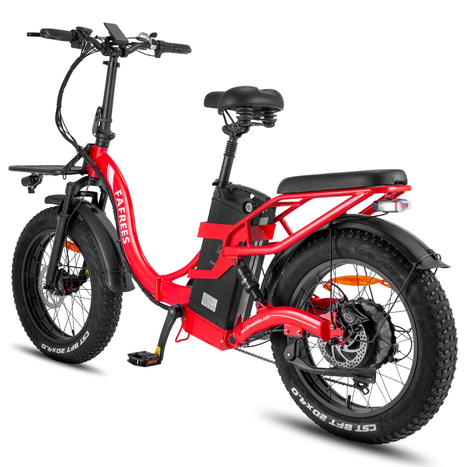 Vélo électrique FAFREES F20 X-MAX - Moteur 750W Batterie 48V30AH Assisted Autonomie 180KM Frein à Disque Hydraulique - Rouge