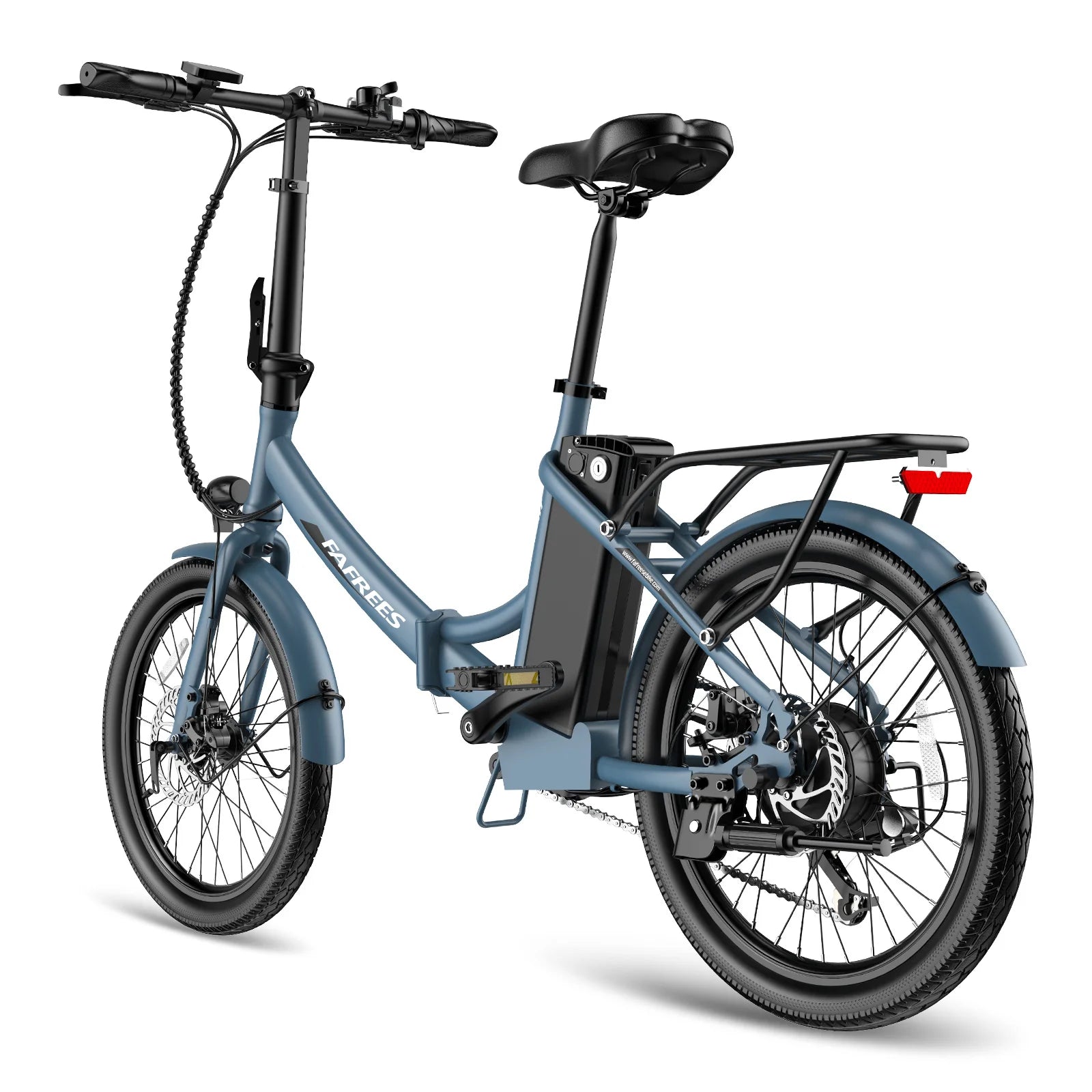 Vélo électrique FAFREES F20 Light - Moteur 250W Batterie 36V16.75Ah Assisted Autonomie 130KM Frein à Disque Mécanique - Gris Bleu