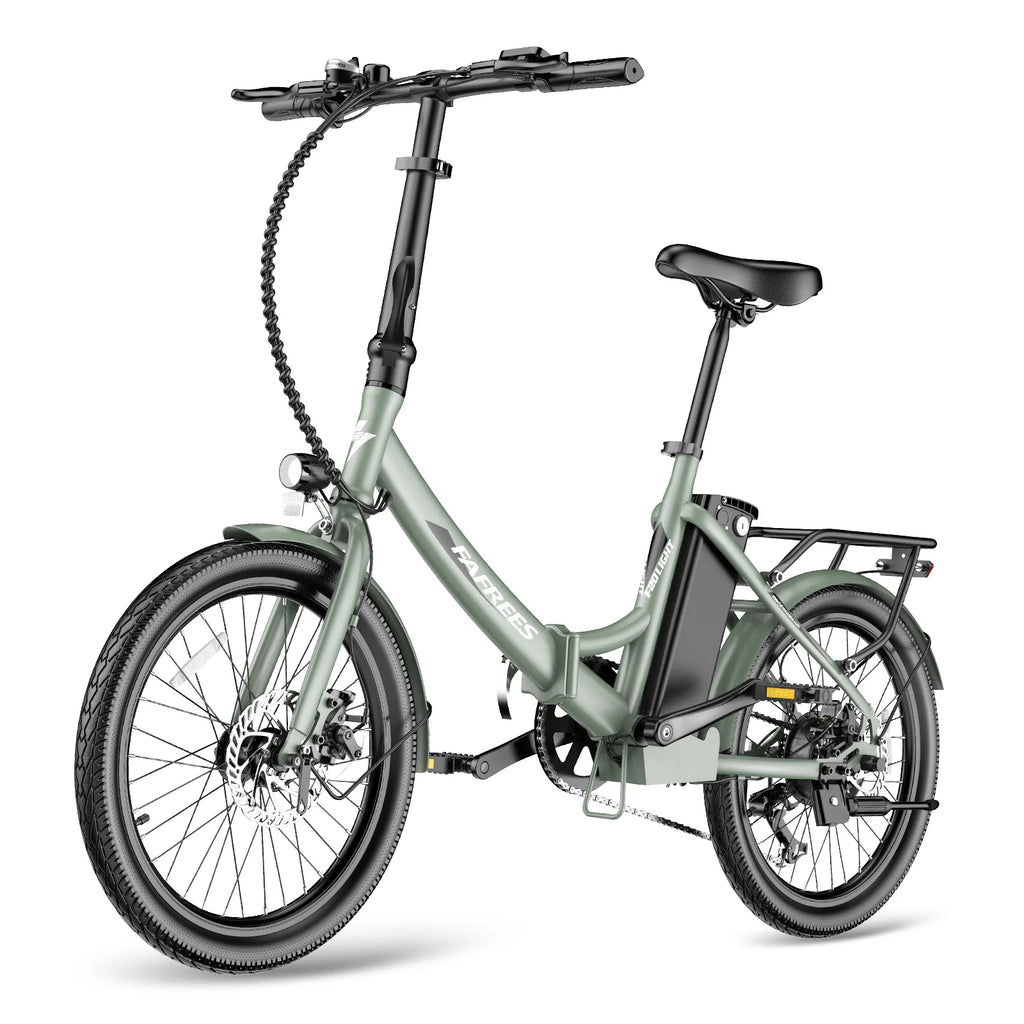 Vélo électrique FAFREES F20 Light - Moteur 250W Batterie 36V16.75Ah Assisted Autonomie 130KM Frein à Disque Mécanique - Vert Foncé