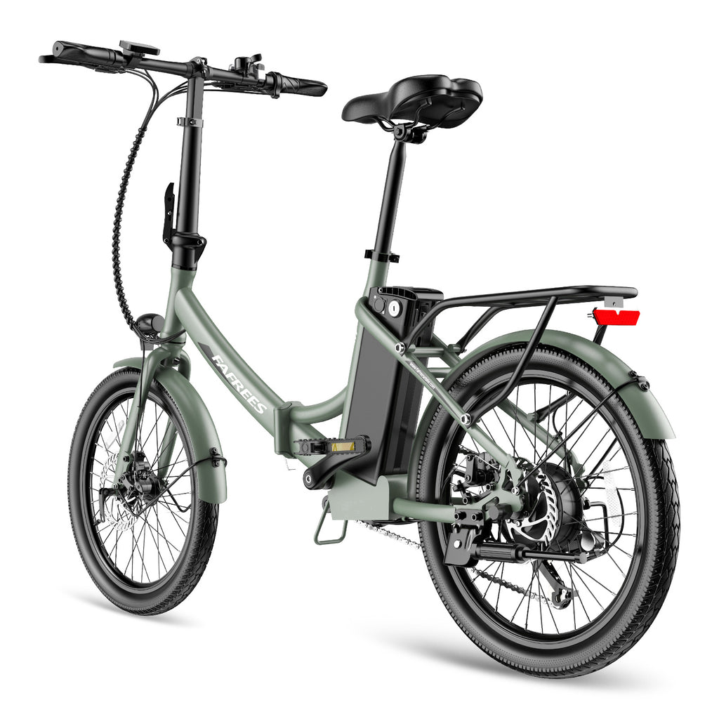 Vélo électrique FAFREES F20 Light - Moteur 250W Batterie 36V16.75Ah Assisted Autonomie 130KM Frein à Disque Mécanique - Vert Foncé