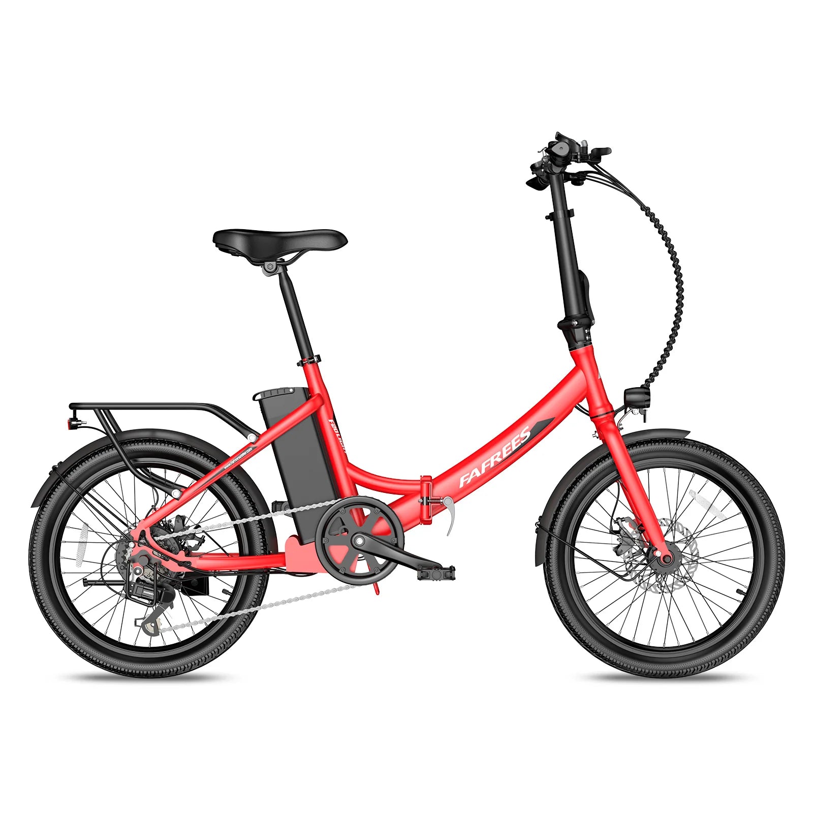 Vélo électrique FAFREES F20 Light - Moteur 250W Batterie 36V16.75Ah Assisted Autonomie 130KM Frein à Disque Mécanique - Rouge