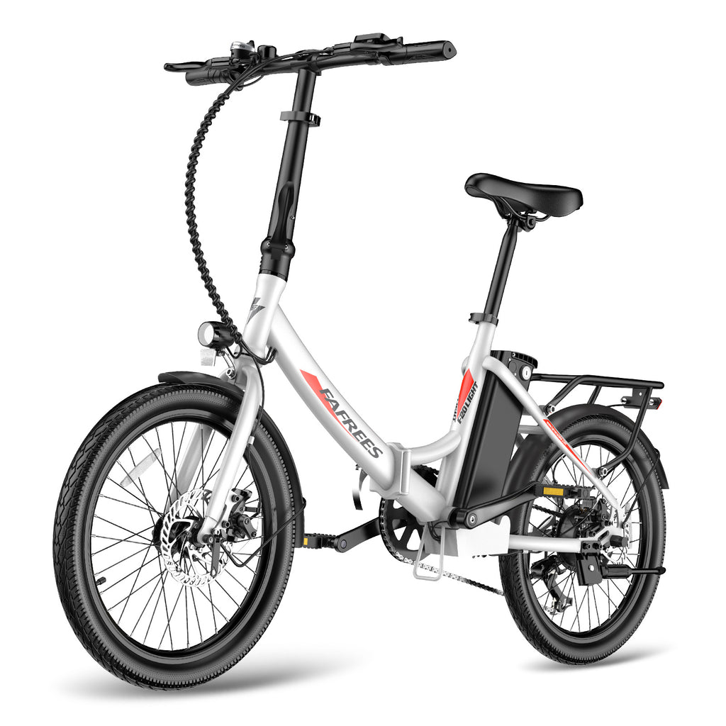 Vélo électrique FAFREES F20 Light - Moteur 250W Batterie 36V16.75Ah Assisted Autonomie 130KM Frein à Disque Mécanique - Blanc