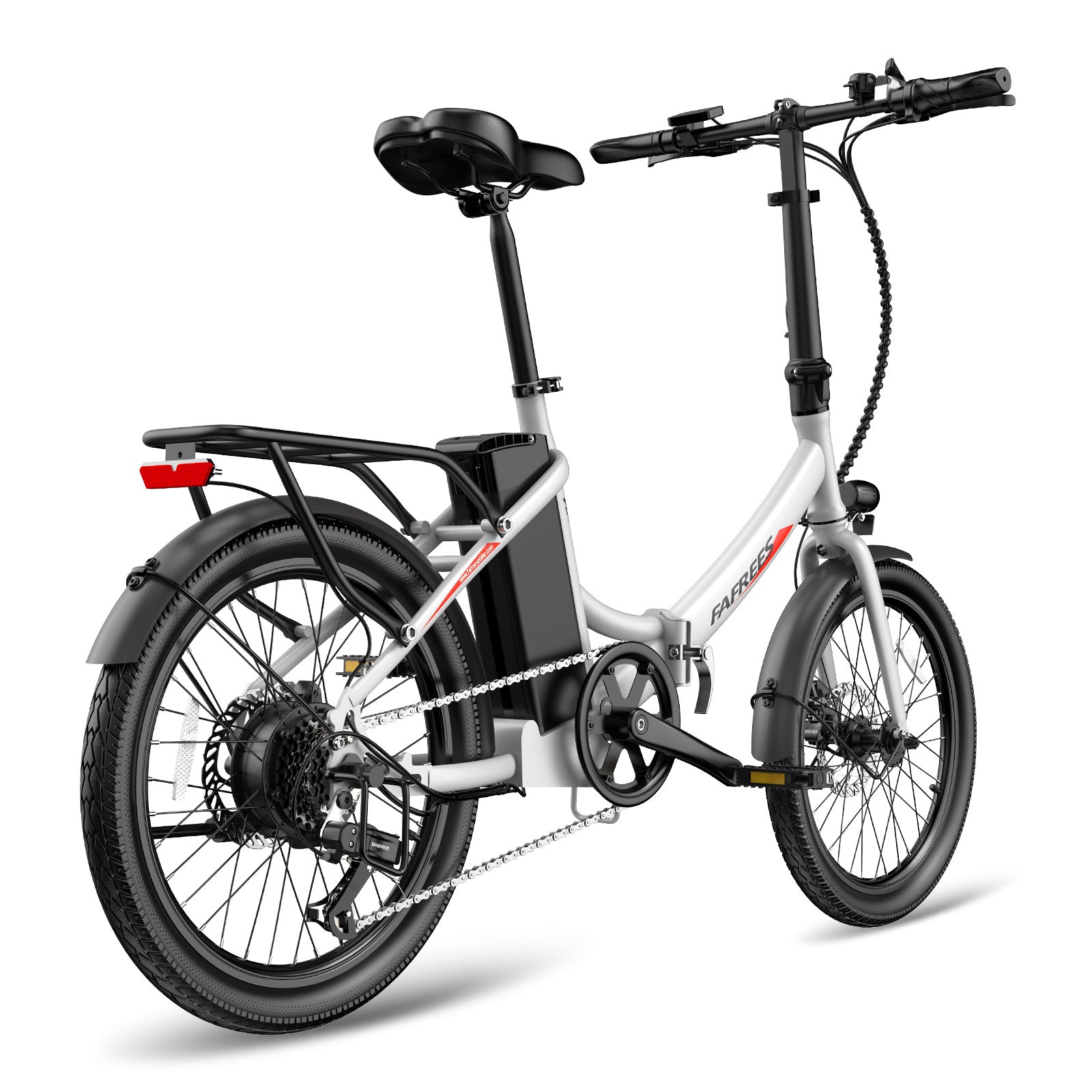 Vélo électrique FAFREES F20 Light - Moteur 250W Batterie 36V16.75Ah Assisted Autonomie 130KM Frein à Disque Mécanique - Blanc