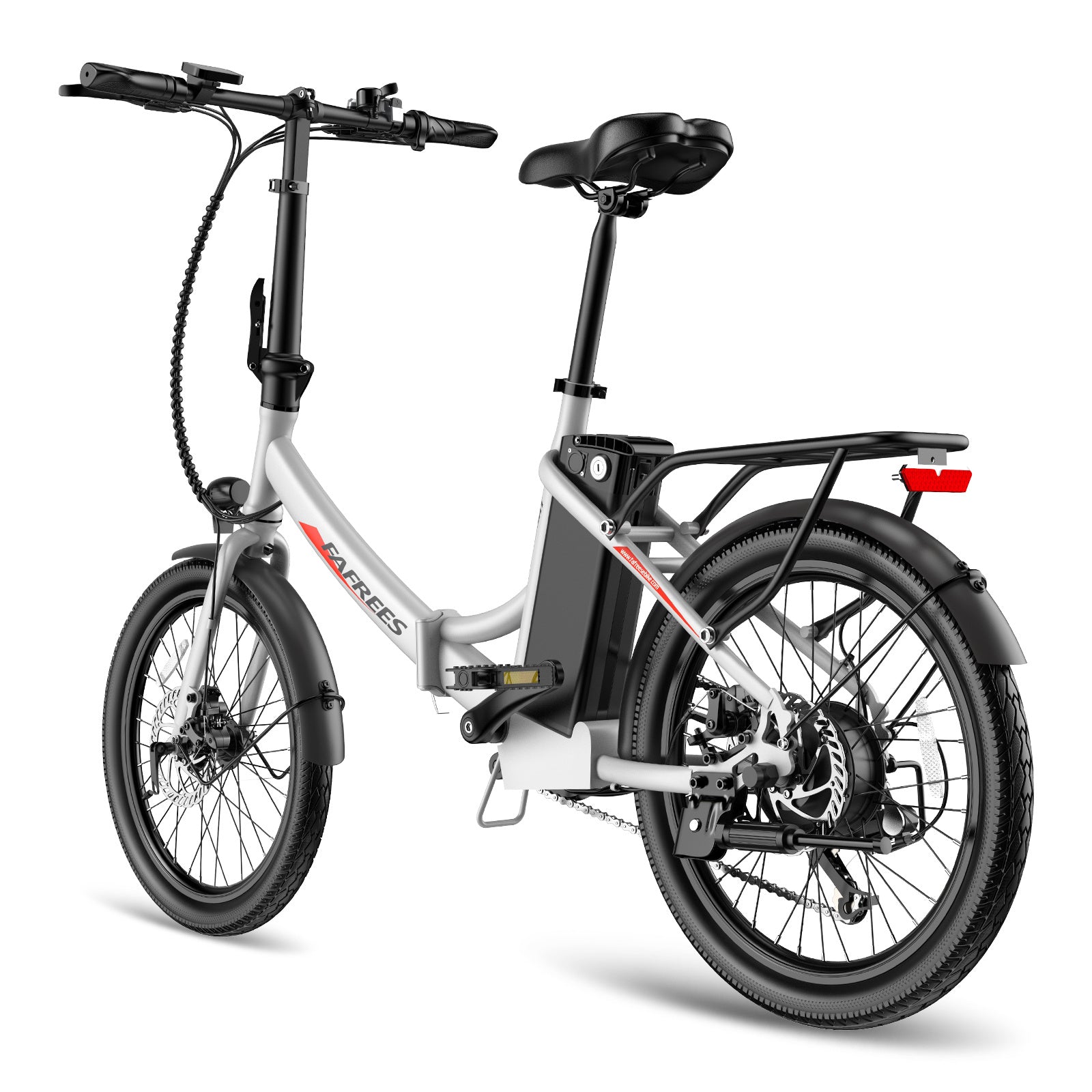 Vélo électrique FAFREES F20 Light - Moteur 250W Batterie 36V16.75Ah Assisted Autonomie 130KM Frein à Disque Mécanique - Blanc