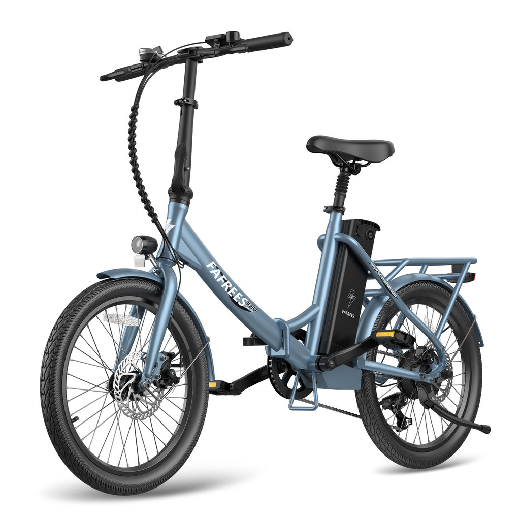 Vélo électrique FAFREES F20 Lasting - Moteur 250W Batterie 36V18.2Ah Assisted Autonomie 120KM Frein à Disque Mécanique - Gris Bleu