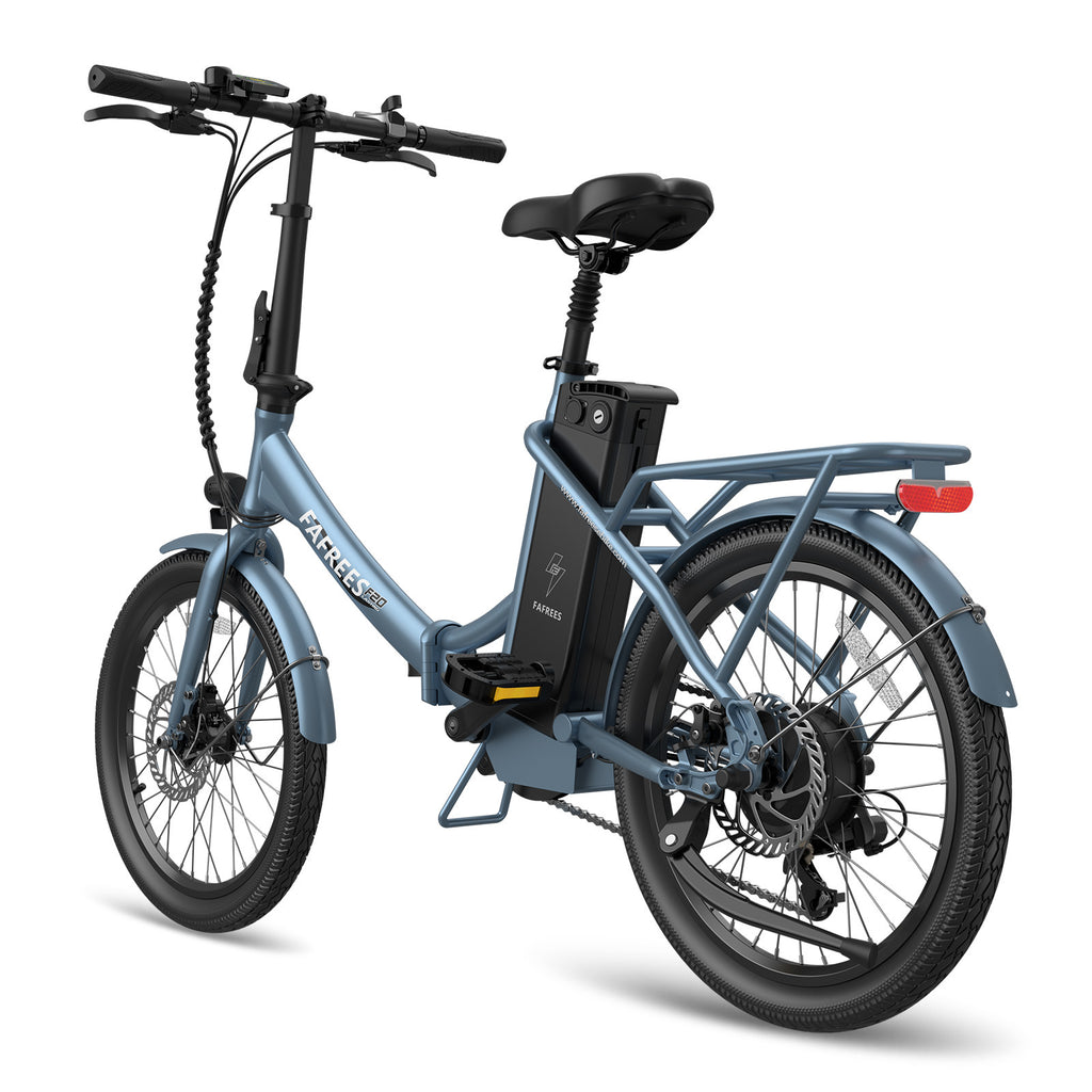 Vélo électrique FAFREES F20 Lasting - Moteur 250W Batterie 36V18.2Ah Assisted Autonomie 120KM Frein à Disque Mécanique - Gris Bleu