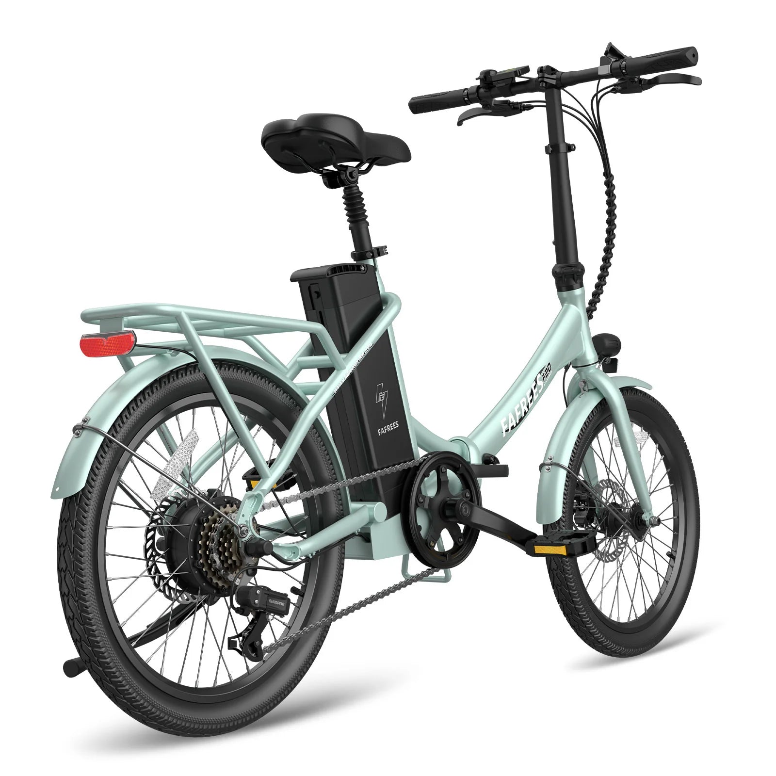 Vélo électrique FAFREES F20 Lasting - Moteur 250W Batterie 36V18.2Ah Assisted Autonomie 120KM Frein à Disque Mécanique - Vert