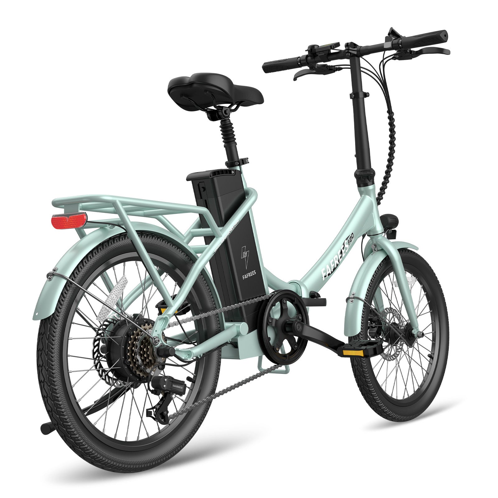 Vélo électrique FAFREES F20 Lasting - Moteur 250W Batterie 36V18.2Ah Assisted Autonomie 120KM Frein à Disque Mécanique - Vert
