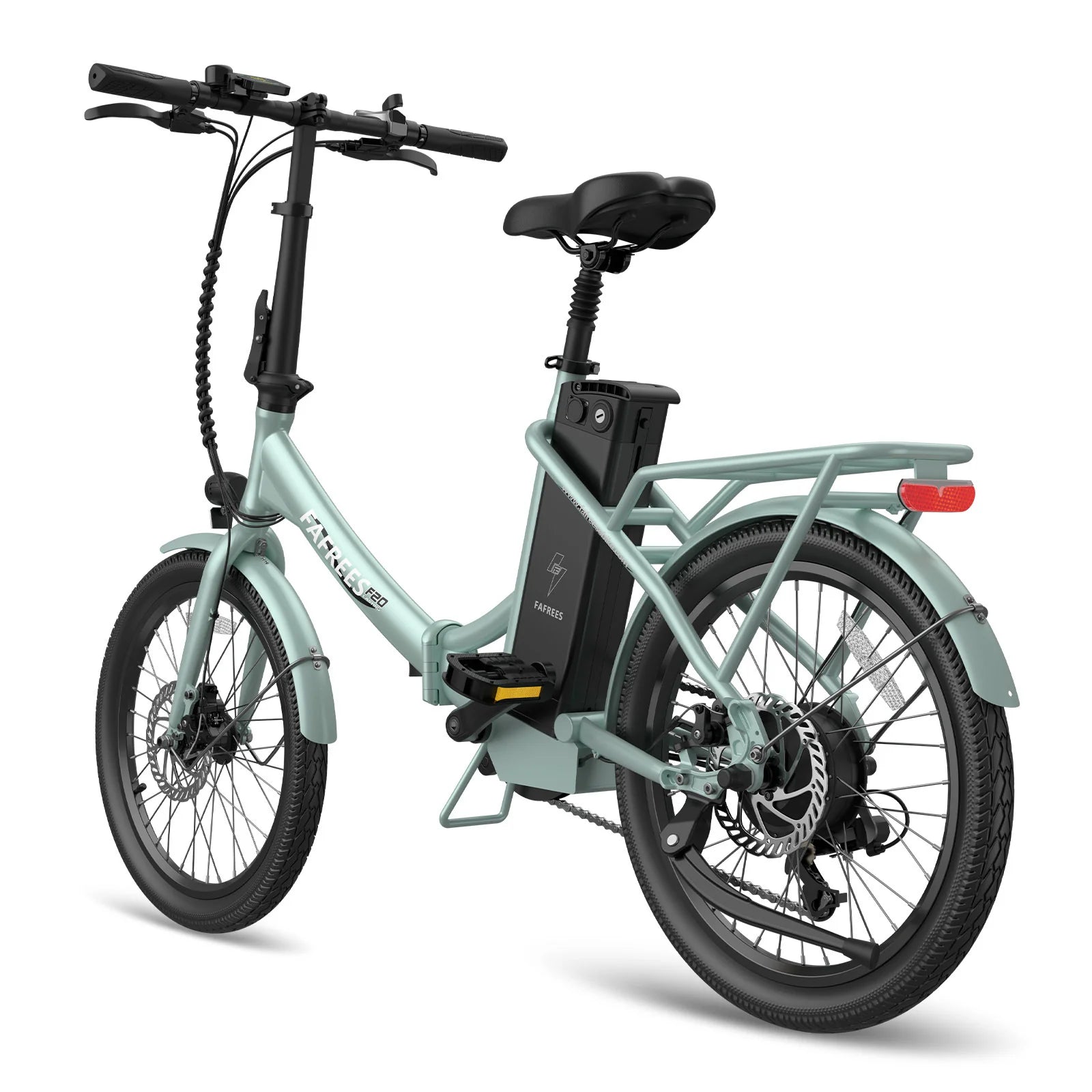 Vélo électrique FAFREES F20 Lasting - Moteur 250W Batterie 36V18.2Ah Assisted Autonomie 120KM Frein à Disque Mécanique - Vert
