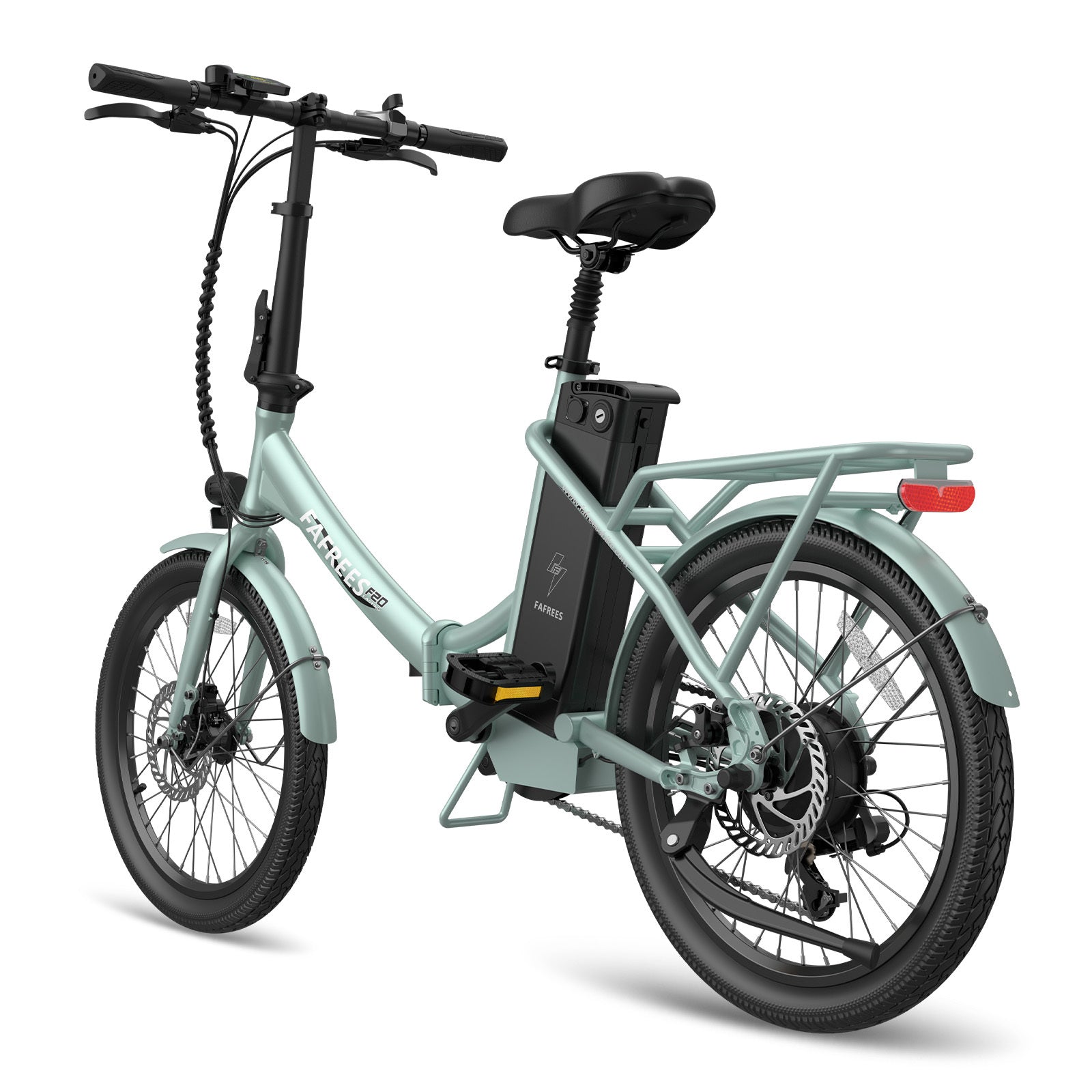 Vélo électrique FAFREES F20 Lasting - Moteur 250W Batterie 36V18.2Ah Assisted Autonomie 120KM Frein à Disque Mécanique - Vert