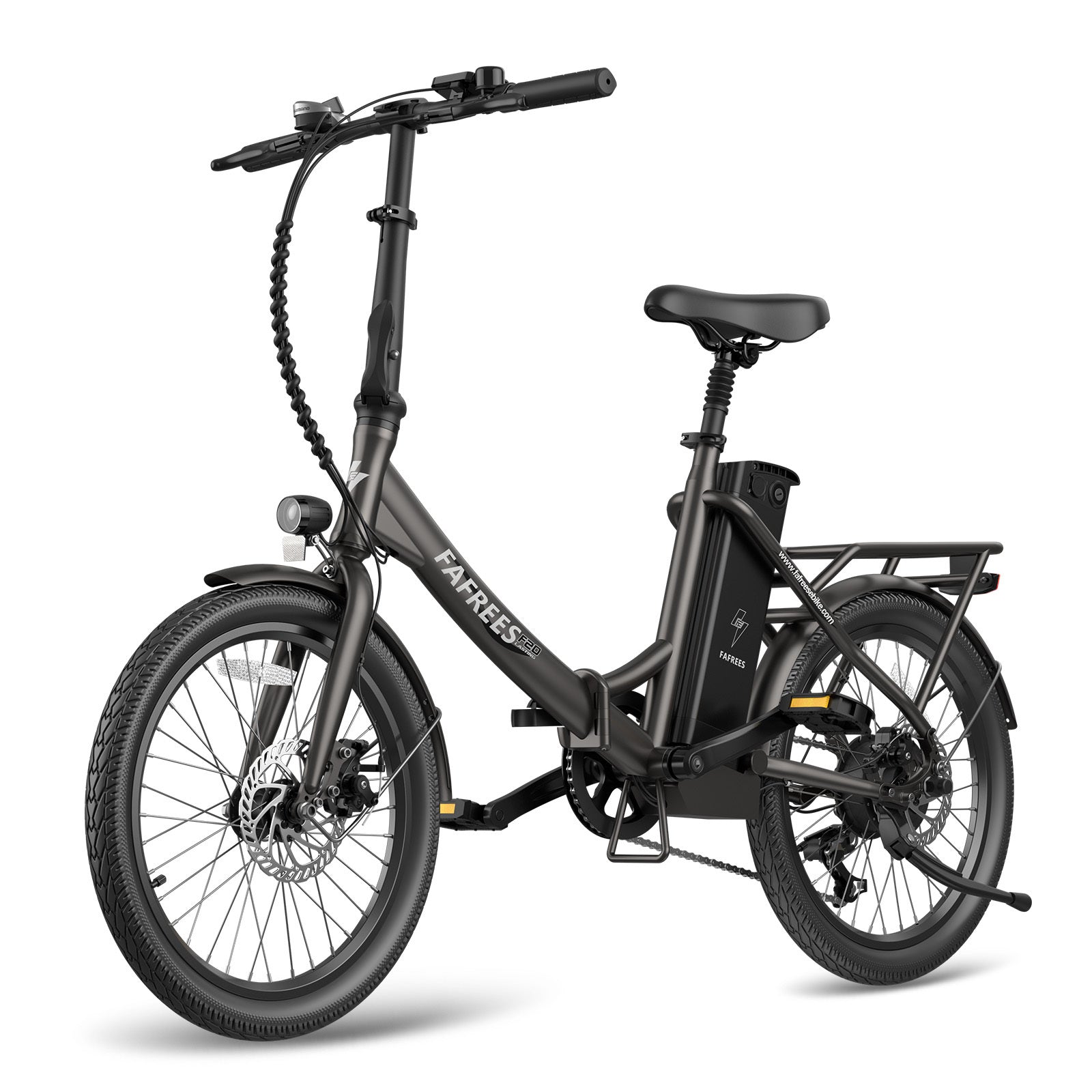 Vélo électrique FAFREES F20 Lasting - Moteur 250W Batterie 36V18.2Ah Assisted Autonomie 120KM Frein à Disque Mécanique - Noir