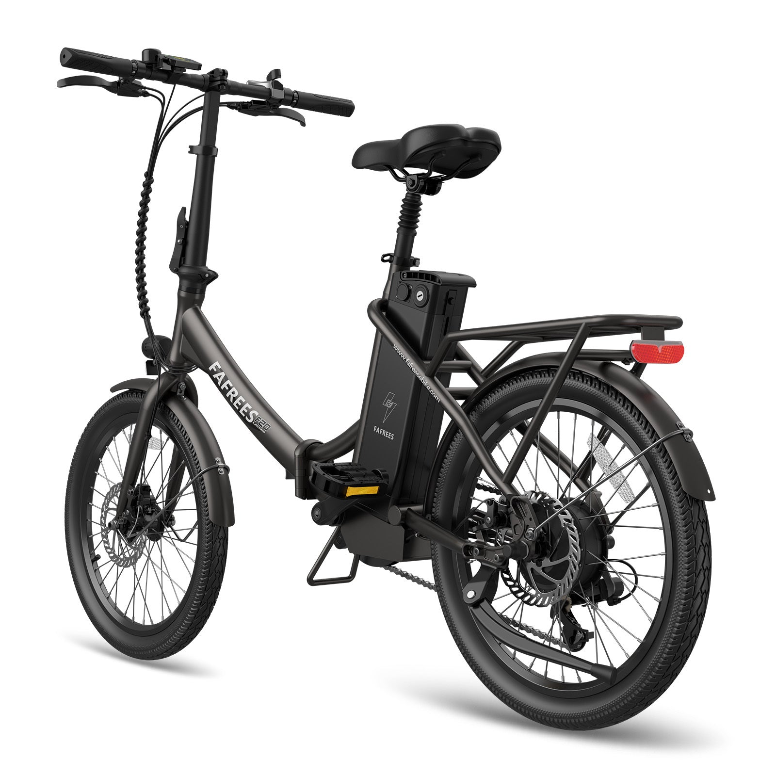 Vélo électrique FAFREES F20 Lasting - Moteur 250W Batterie 36V18.2Ah Assisted Autonomie 120KM Frein à Disque Mécanique - Noir