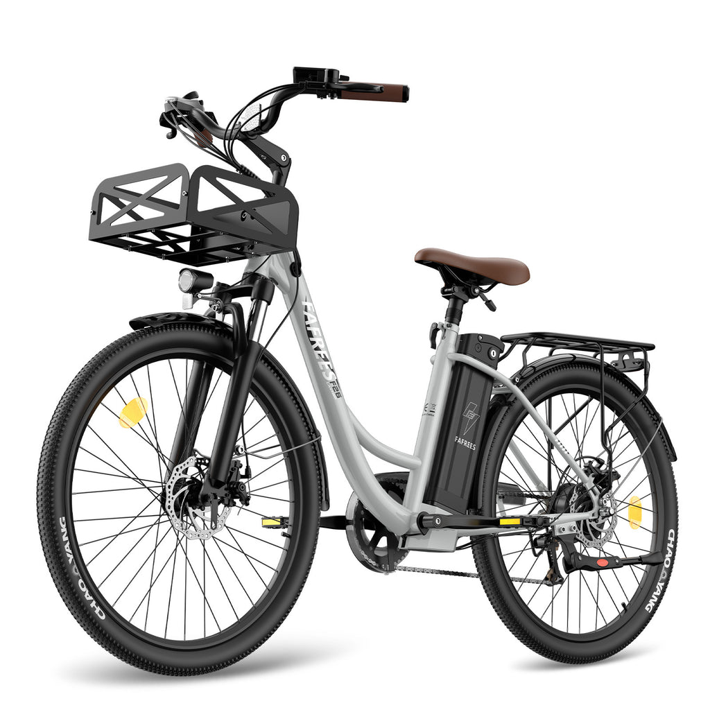 Vélo électrique FAFREES F26 Lasting - Moteur 250W Batterie 36V20.3Ah Assisted Autonomie 160KM Frein à Disque Mécanique - Gris