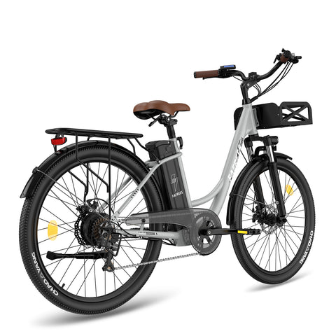 Vélo électrique FAFREES F26 Lasting - Moteur 250W Batterie 36V20.3Ah Assisted Autonomie 160KM Frein à Disque Mécanique - Gris