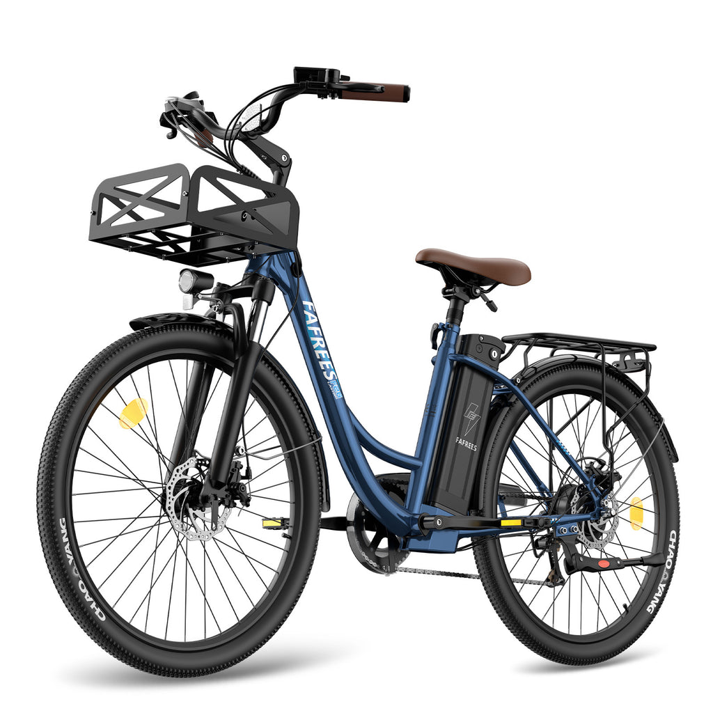 Vélo électrique FAFREES F26 Lasting - Moteur 250W Batterie 36V20.3Ah Assisted Autonomie 160KM Frein à Disque Mécanique - Bleu