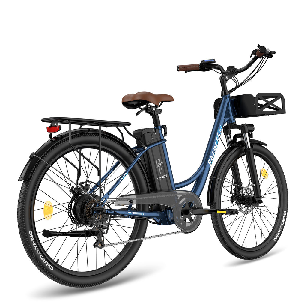Vélo électrique FAFREES F26 Lasting - Moteur 250W Batterie 36V20.3Ah Assisted Autonomie 160KM Frein à Disque Mécanique - Bleu