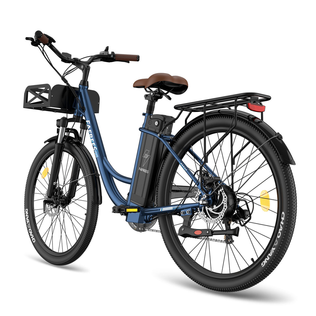 Vélo électrique FAFREES F26 Lasting - Moteur 250W Batterie 36V20.3Ah Assisted Autonomie 160KM Frein à Disque Mécanique - Bleu